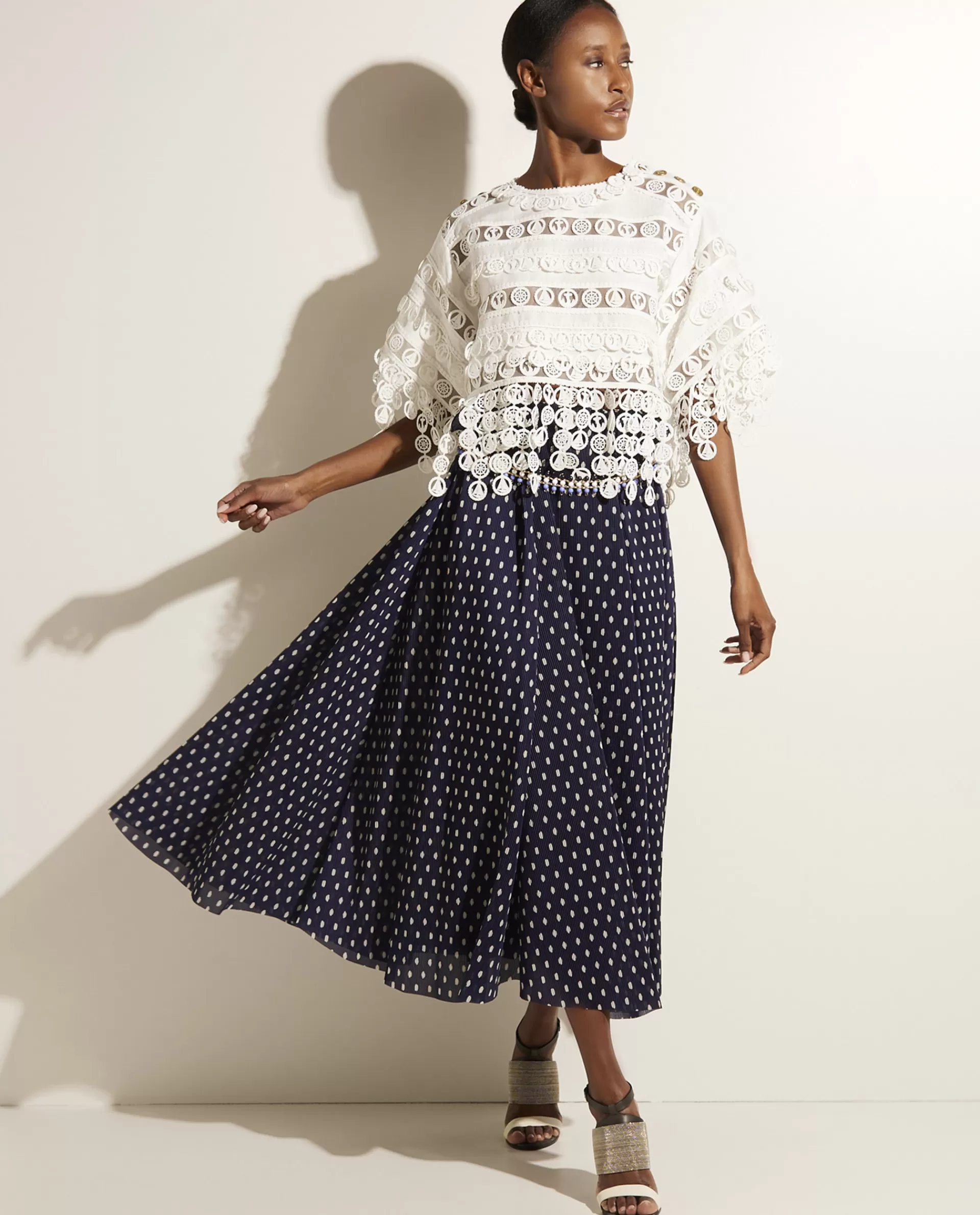 Discount Geplooide Midi Rok Vrouwen Rokken