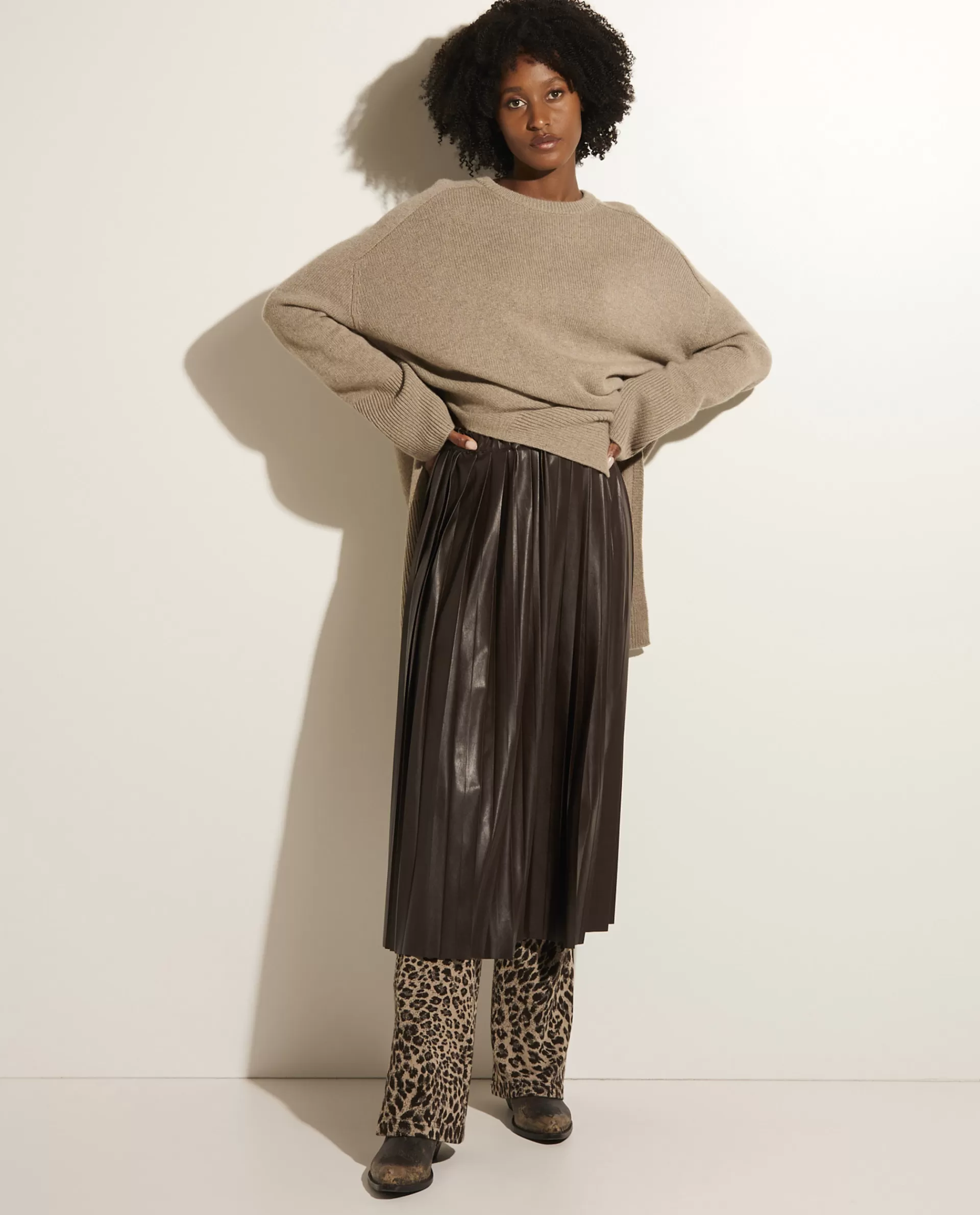 Discount Geplooide Midi Rok Vrouwen Rokken