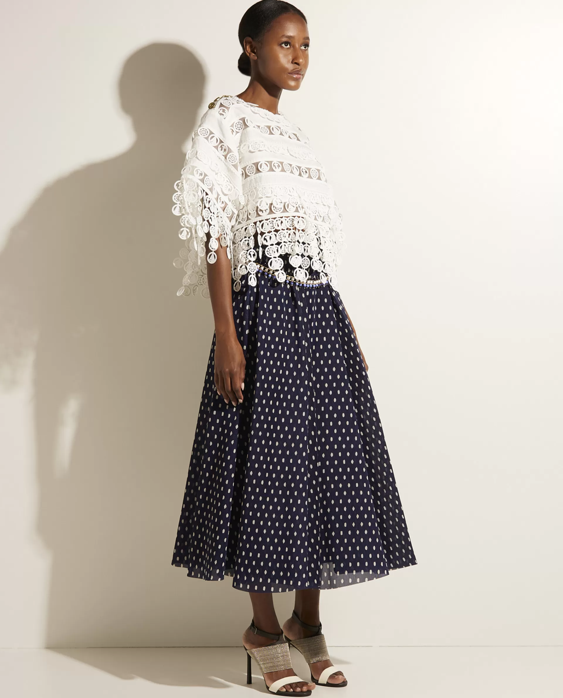 Discount Geplooide Midi Rok Vrouwen Rokken