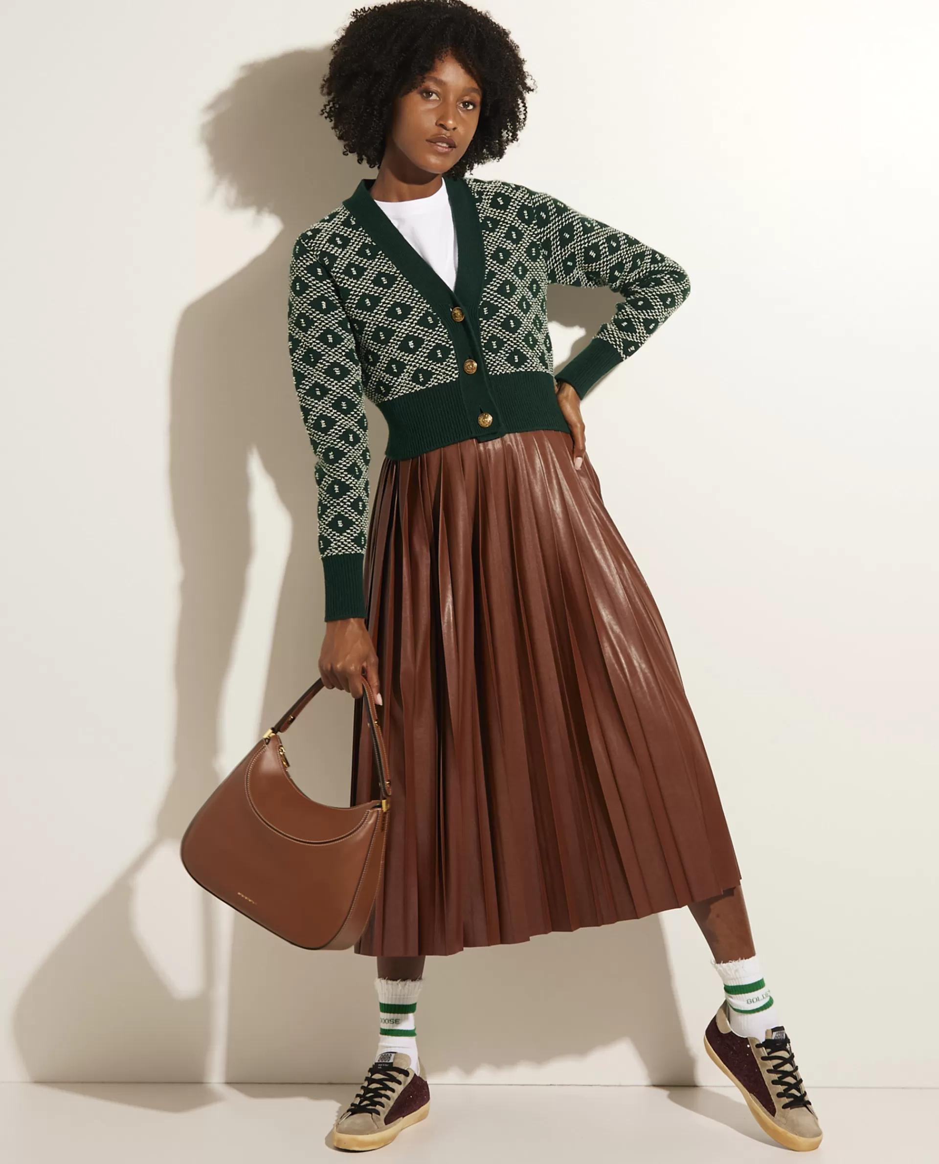 Cheap Geplooide Midi Rok Vrouwen Rokken