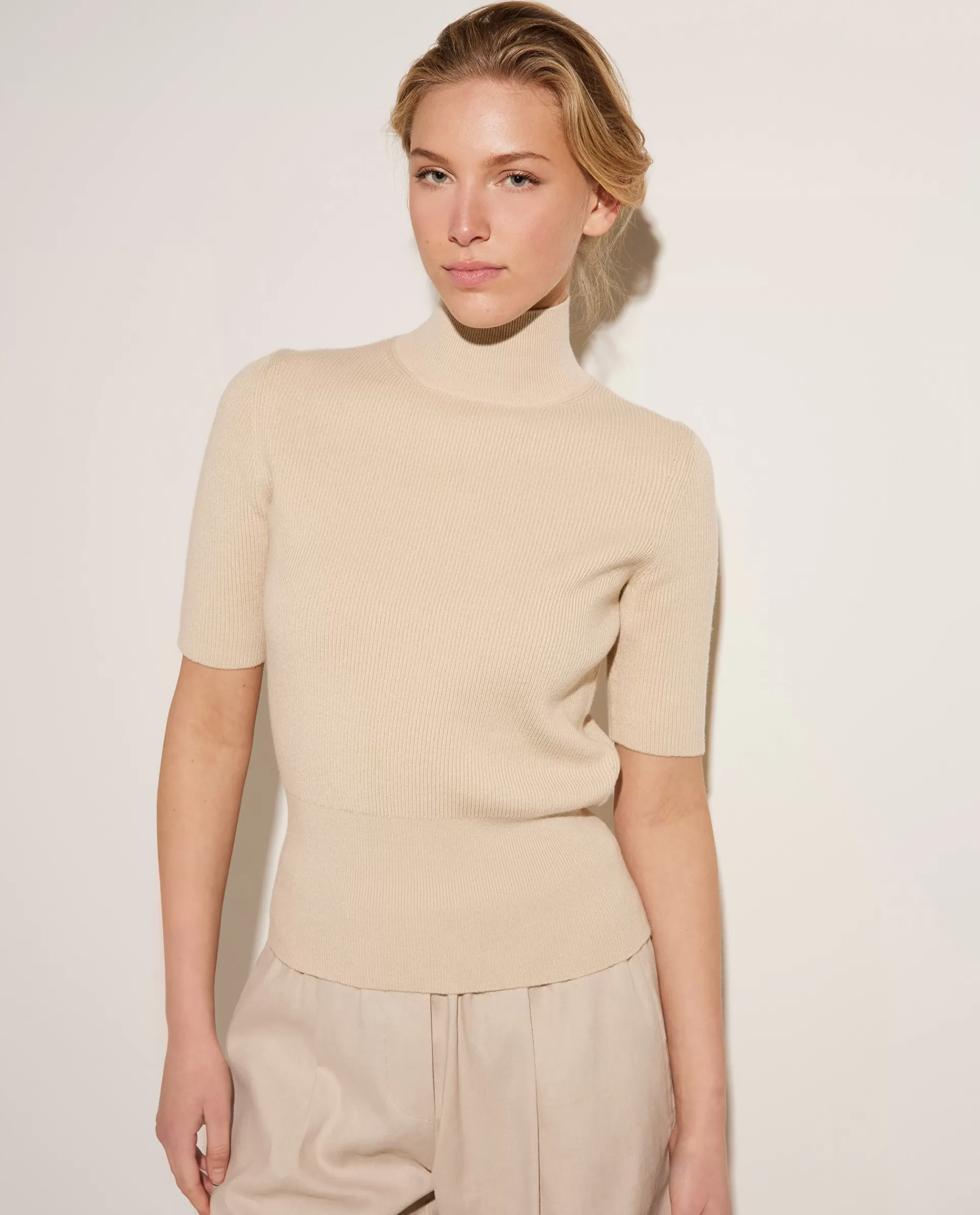 Clearance Geribbelde Trui Vrouwen Tops