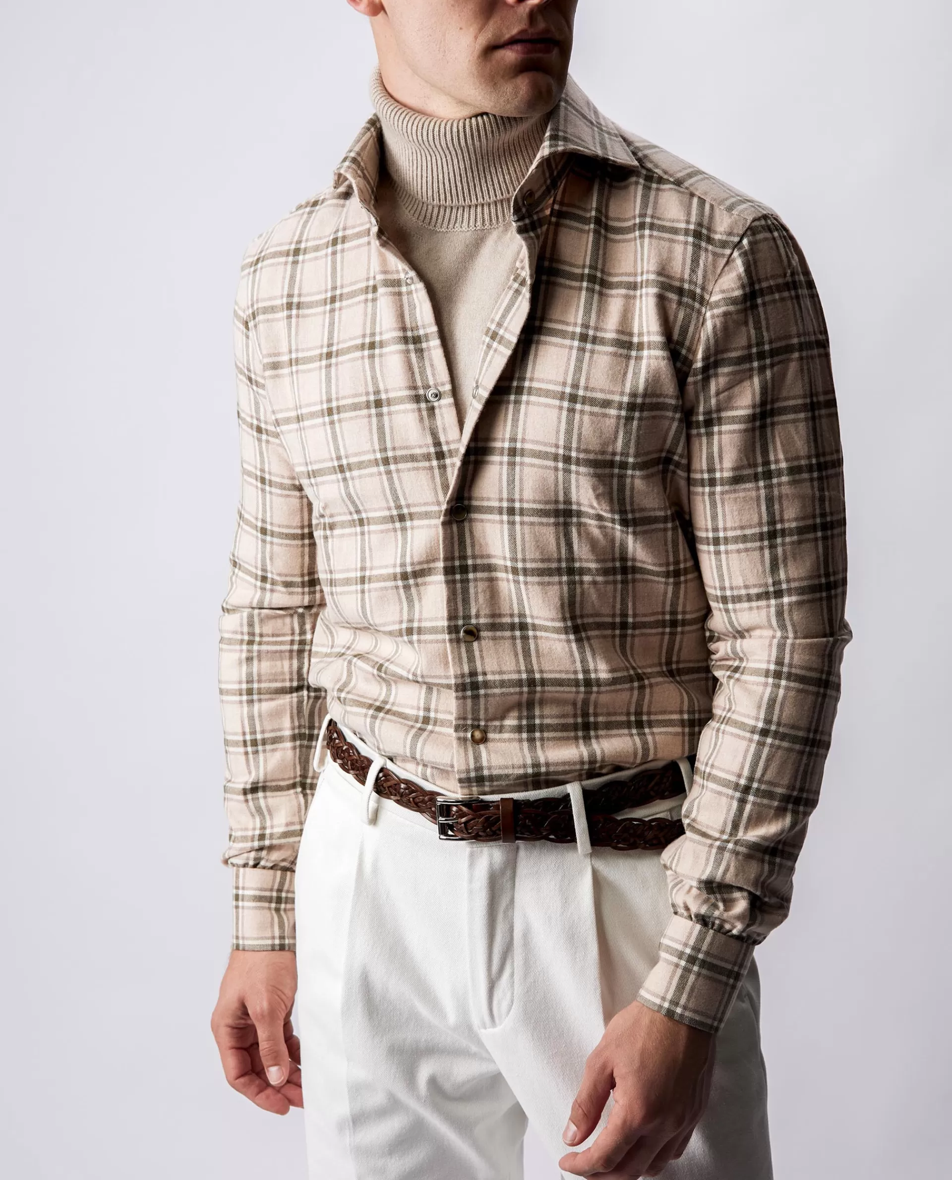 Sale Geruit Flanel Shirt Mannen Shirts