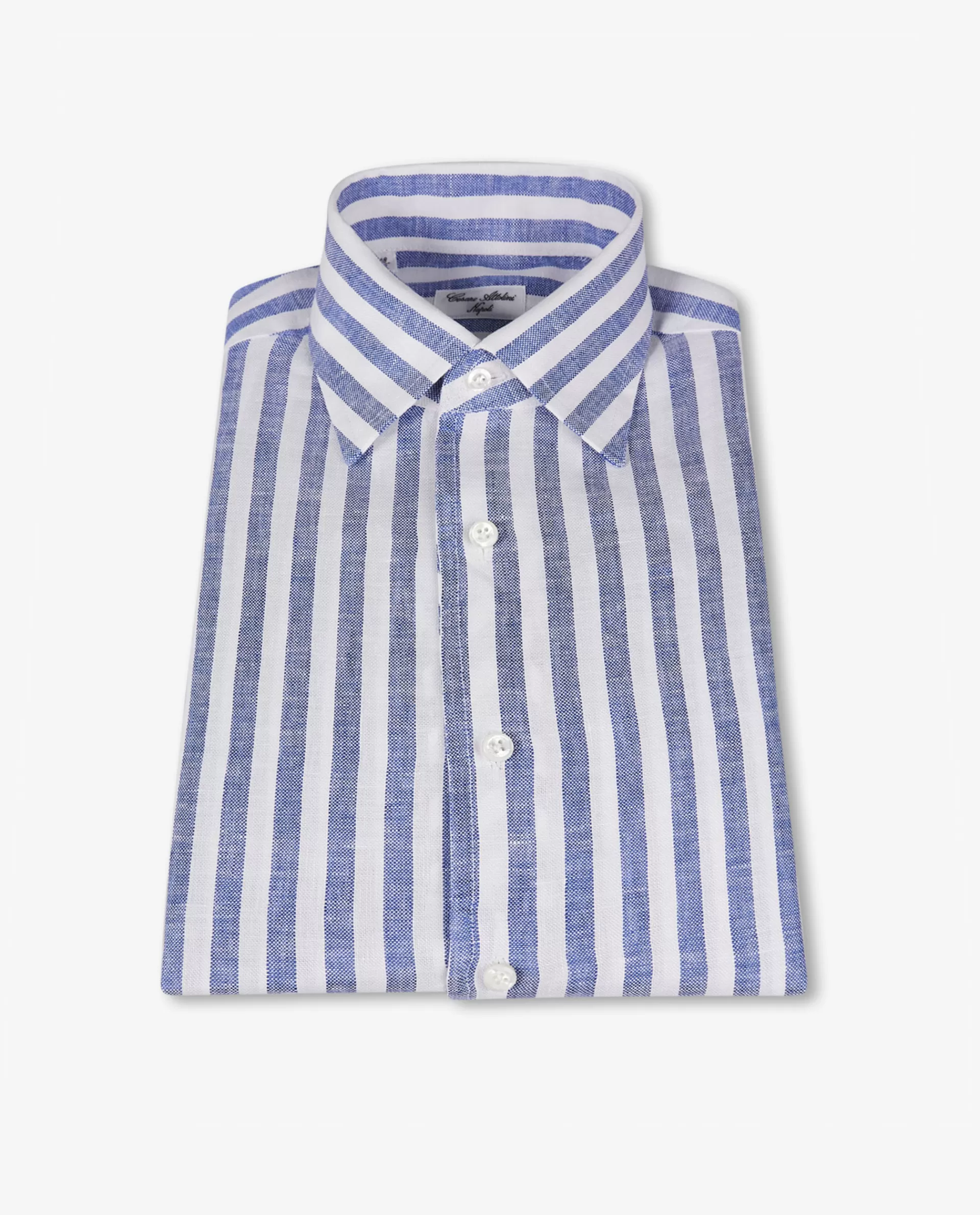 Shop Gestreept Linnen Shirt Mannen Shirts