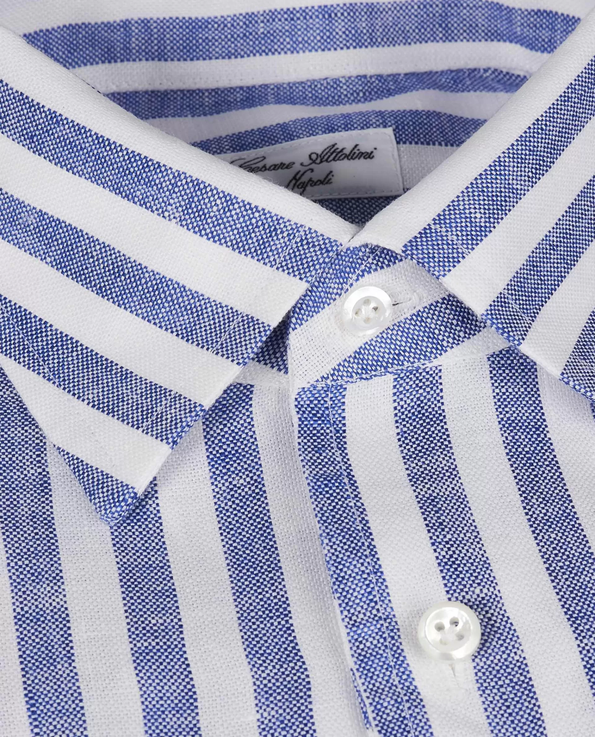 Shop Gestreept Linnen Shirt Mannen Shirts