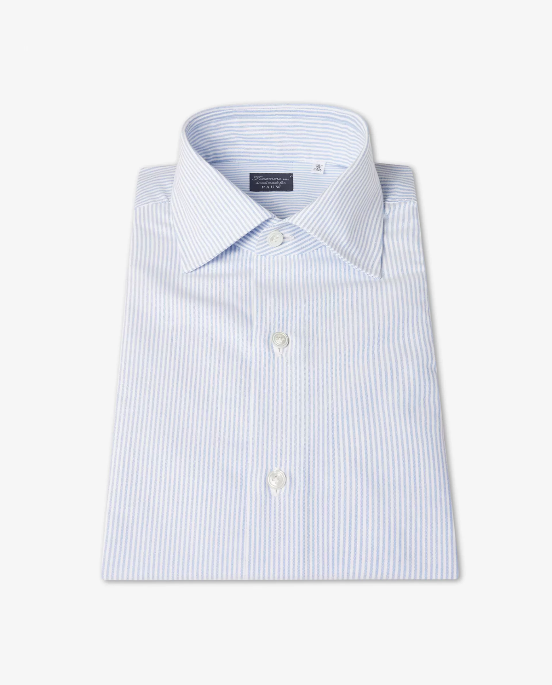 Clearance Gestreept Oxford Shirt Mannen Shirts