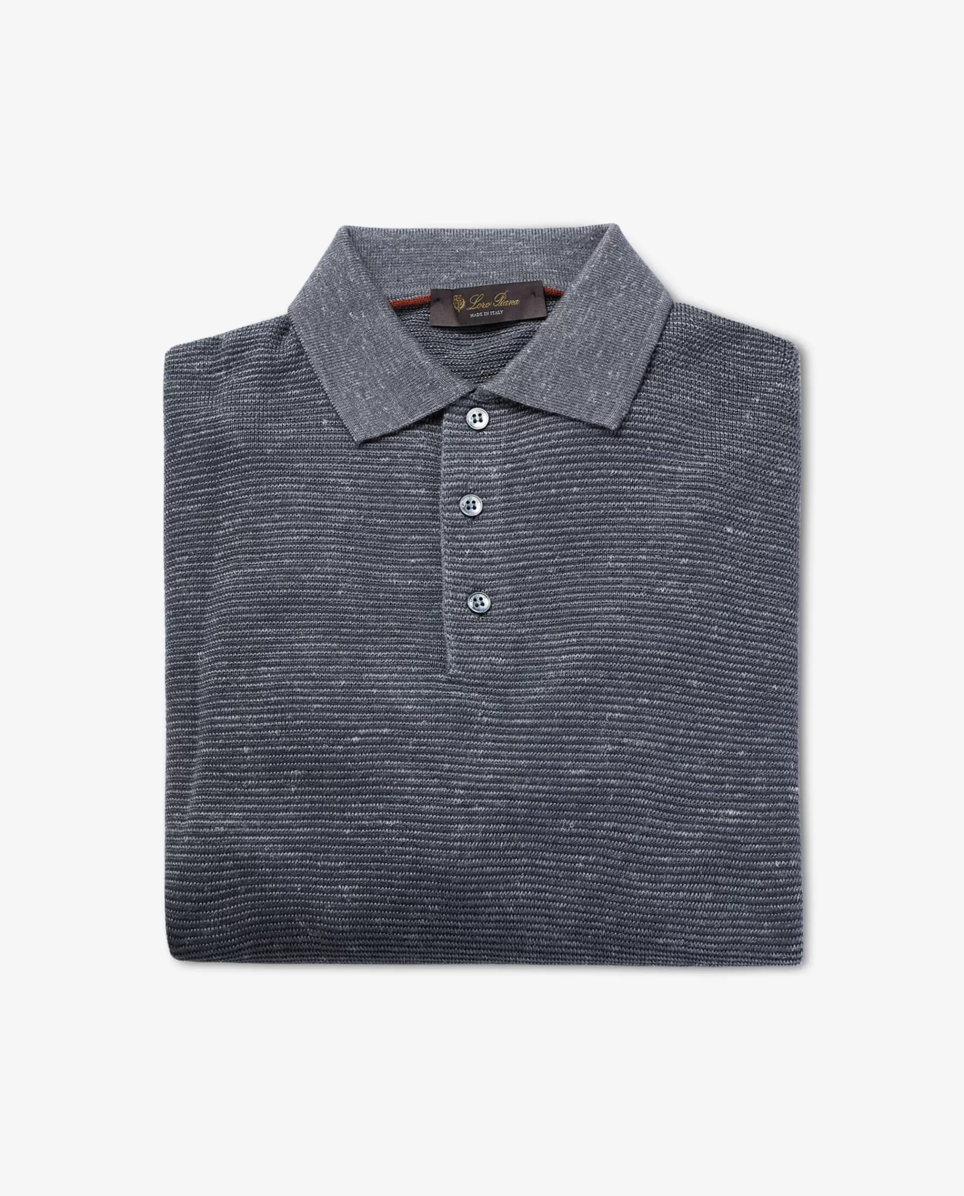 Clearance Gestreepte Knitted Polo Mannen Knitwear
