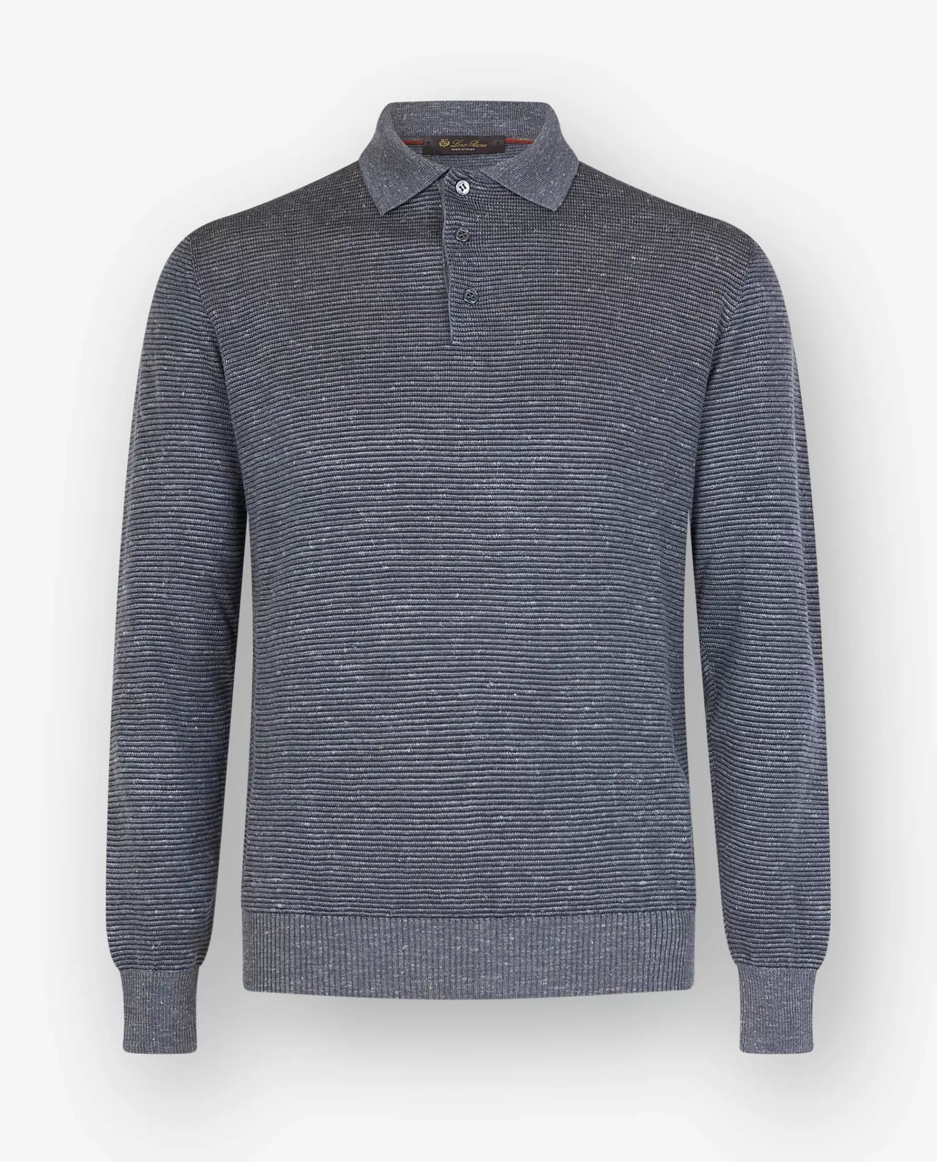 Clearance Gestreepte Knitted Polo Mannen Knitwear