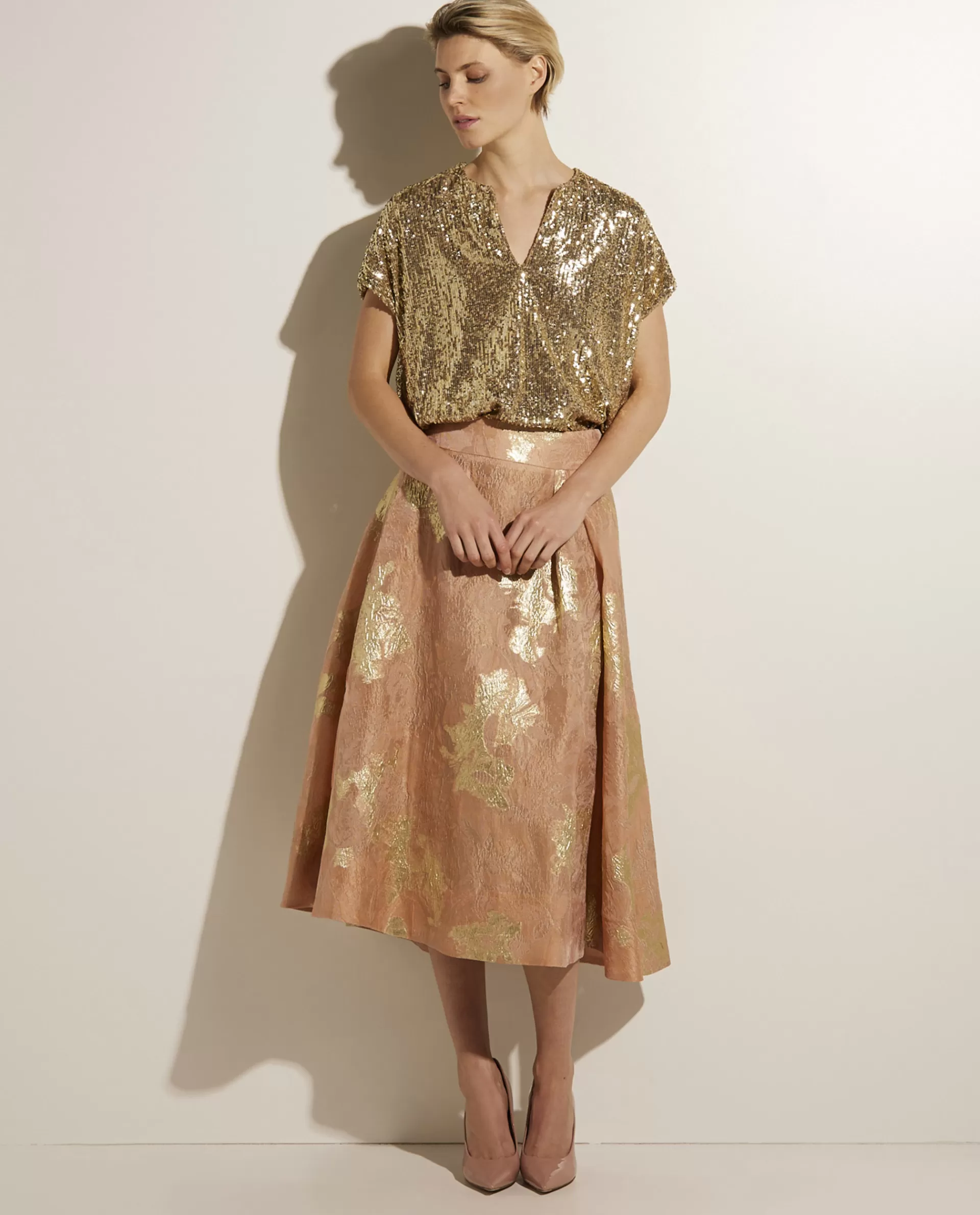 Fashion Glanzende A-Lijn Rok Vrouwen Rokken