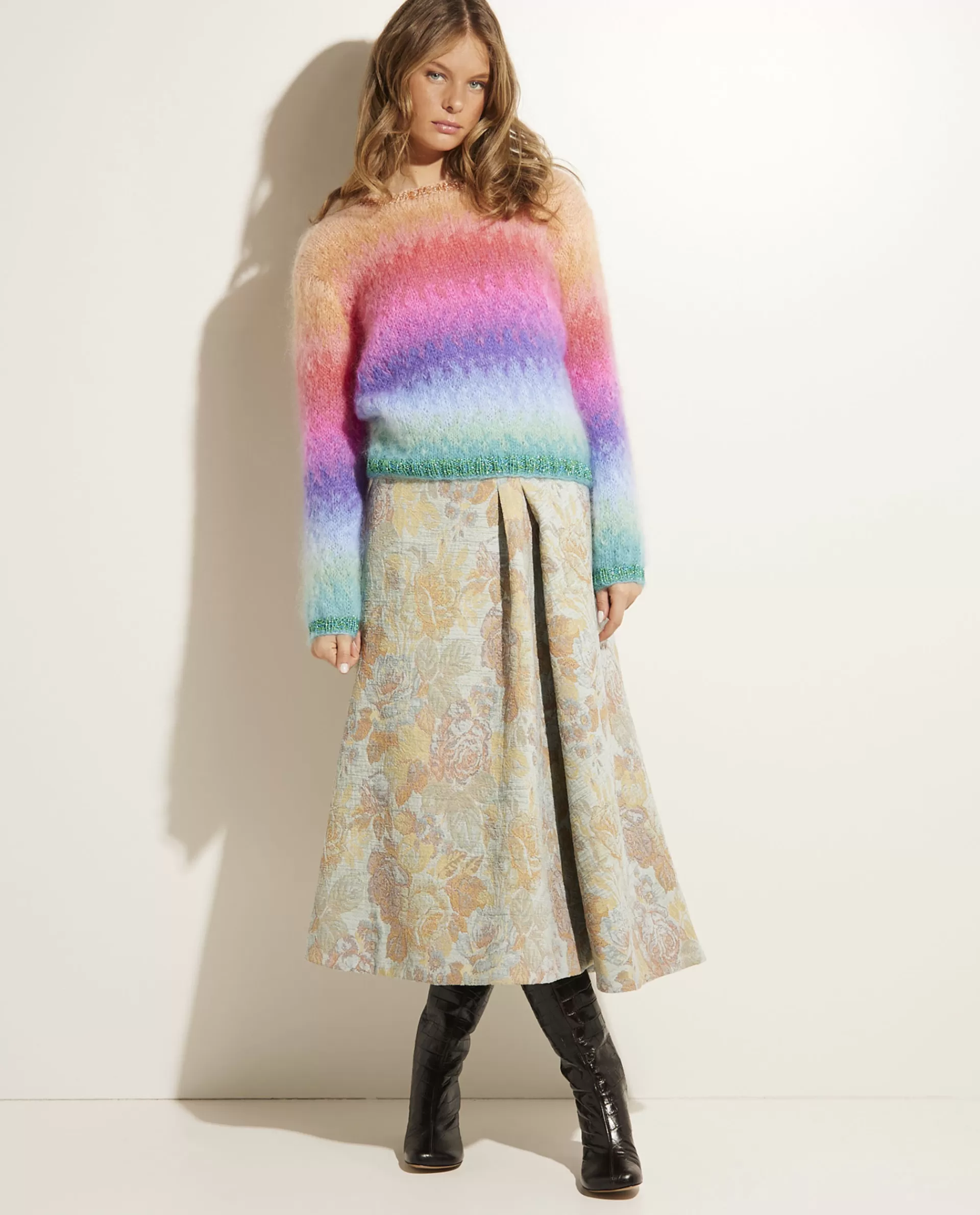 Discount Glanzende Midi Rok Vrouwen Rokken