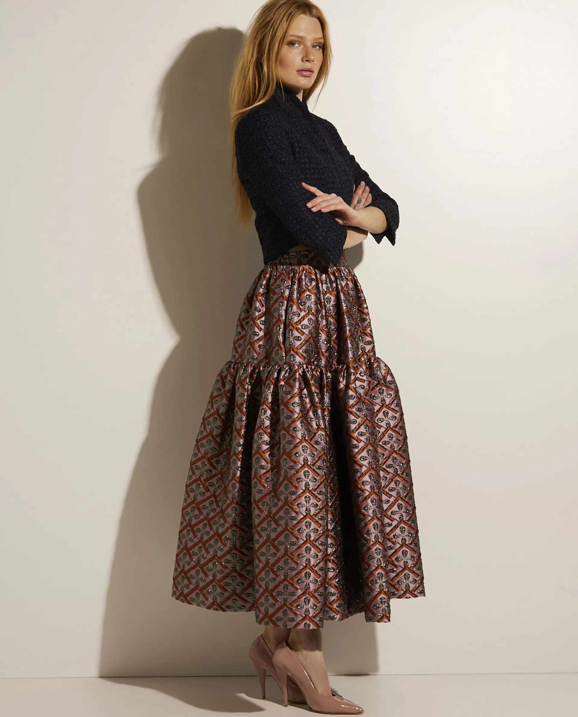 Sale Jacquard Rok Vrouwen Rokken