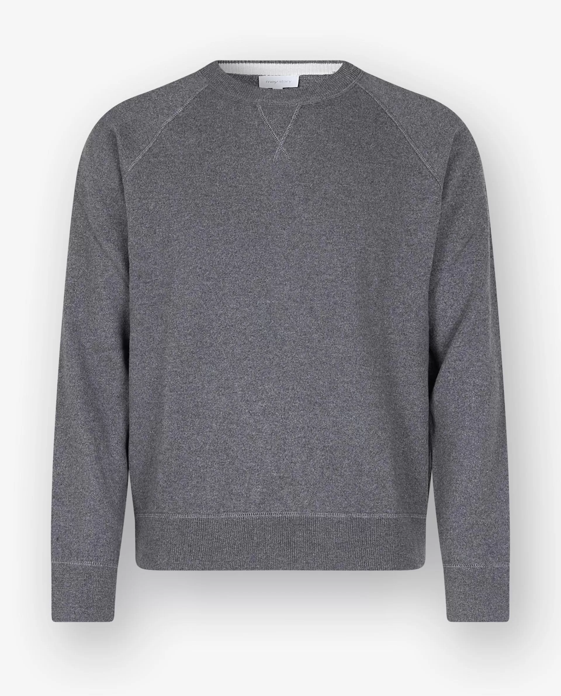 Best Sale Katoen Mix Ronde Hals Trui Mannen Knitwear