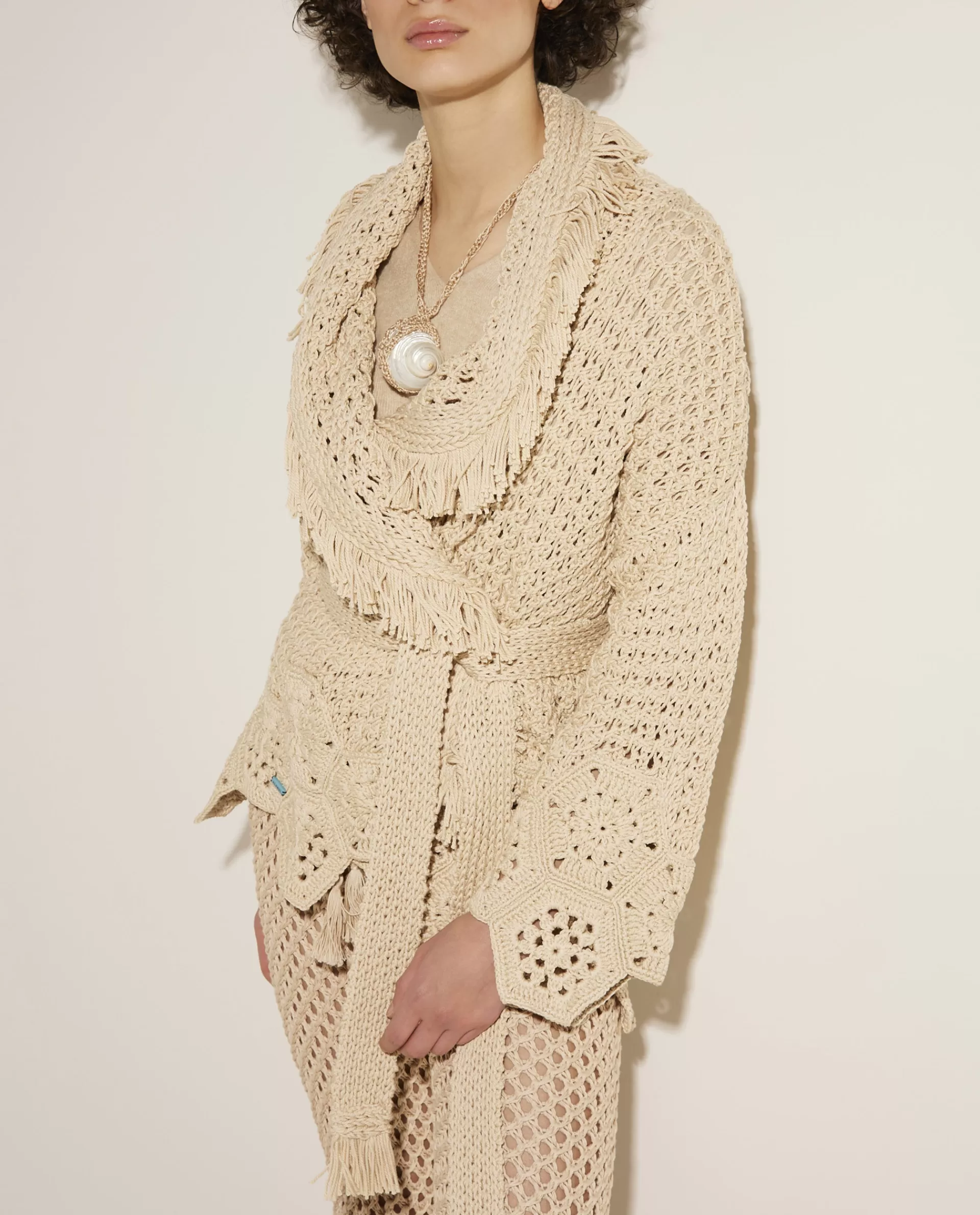 Online Katoenen Blooming Flowers Vest Vrouwen Knitwear