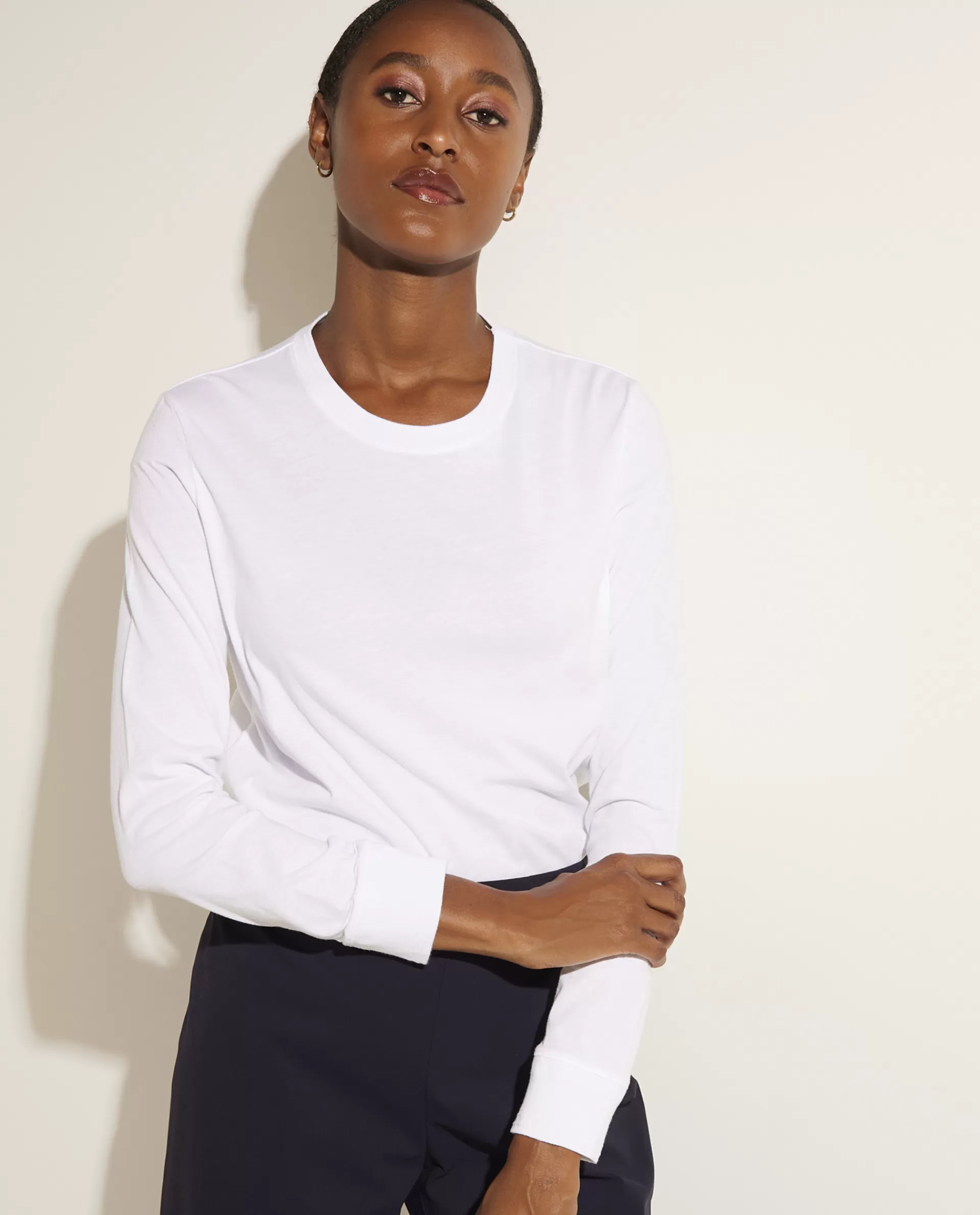 Outlet Katoenen Longsleeve Vrouwen Tops