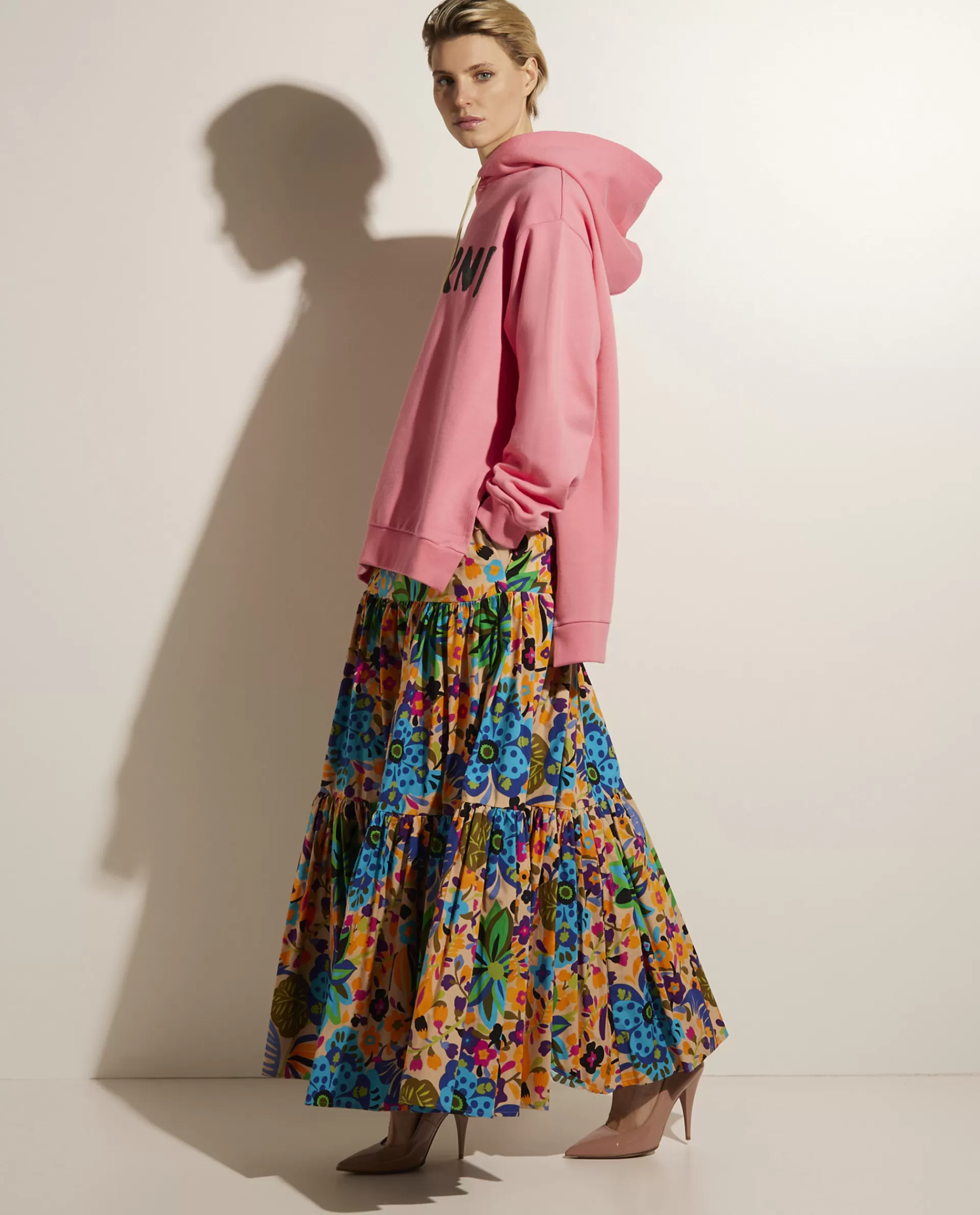 Fashion Katoenen Maxi Rok Vrouwen Rokken