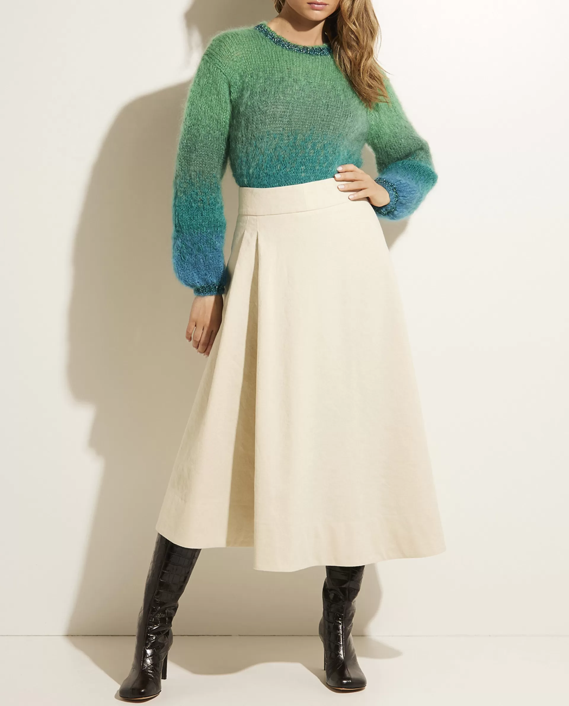 Hot Katoenen Midi Rok Vrouwen Rokken