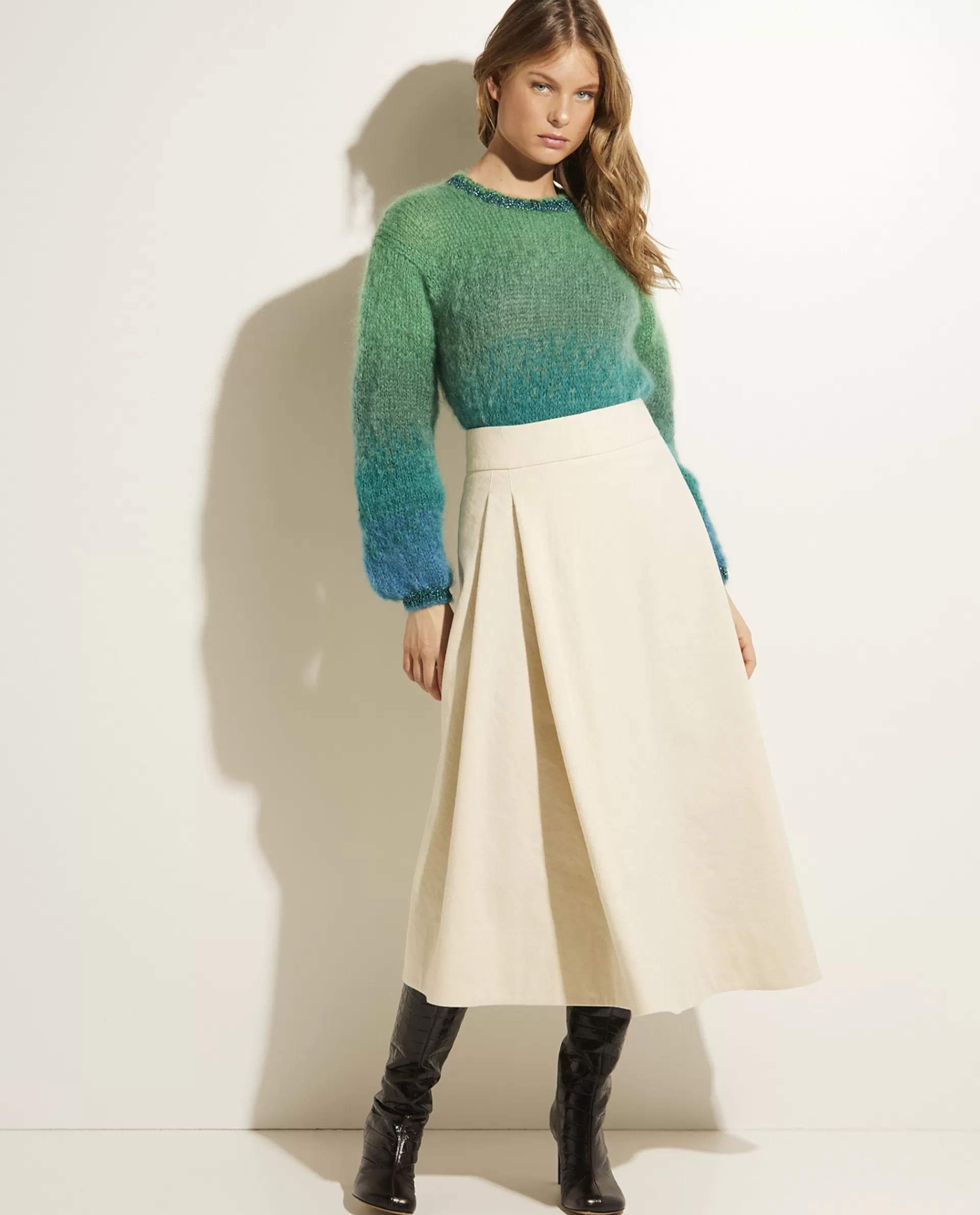Hot Katoenen Midi Rok Vrouwen Rokken