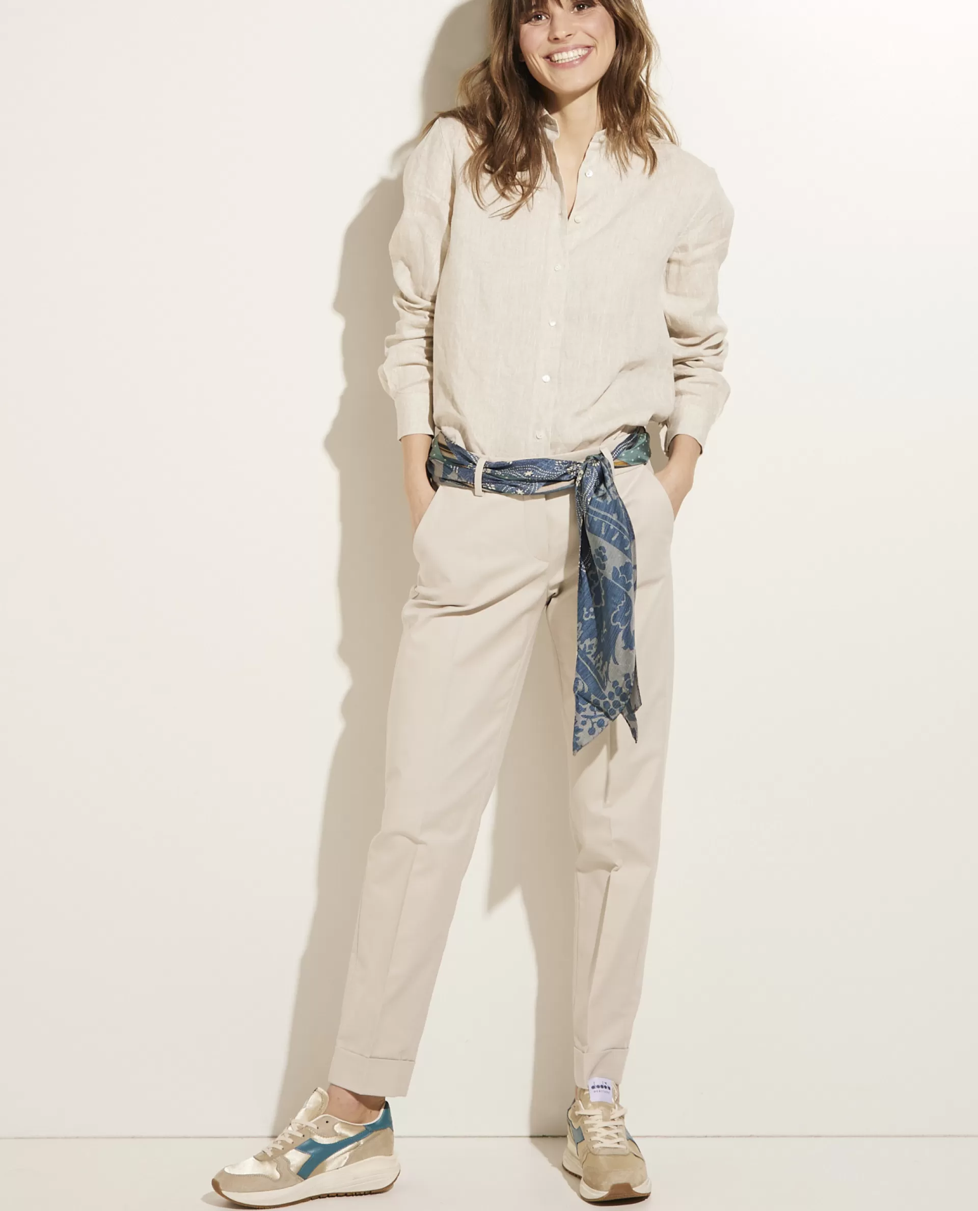 Online Katoenen Pantalon Vrouwen Broeken