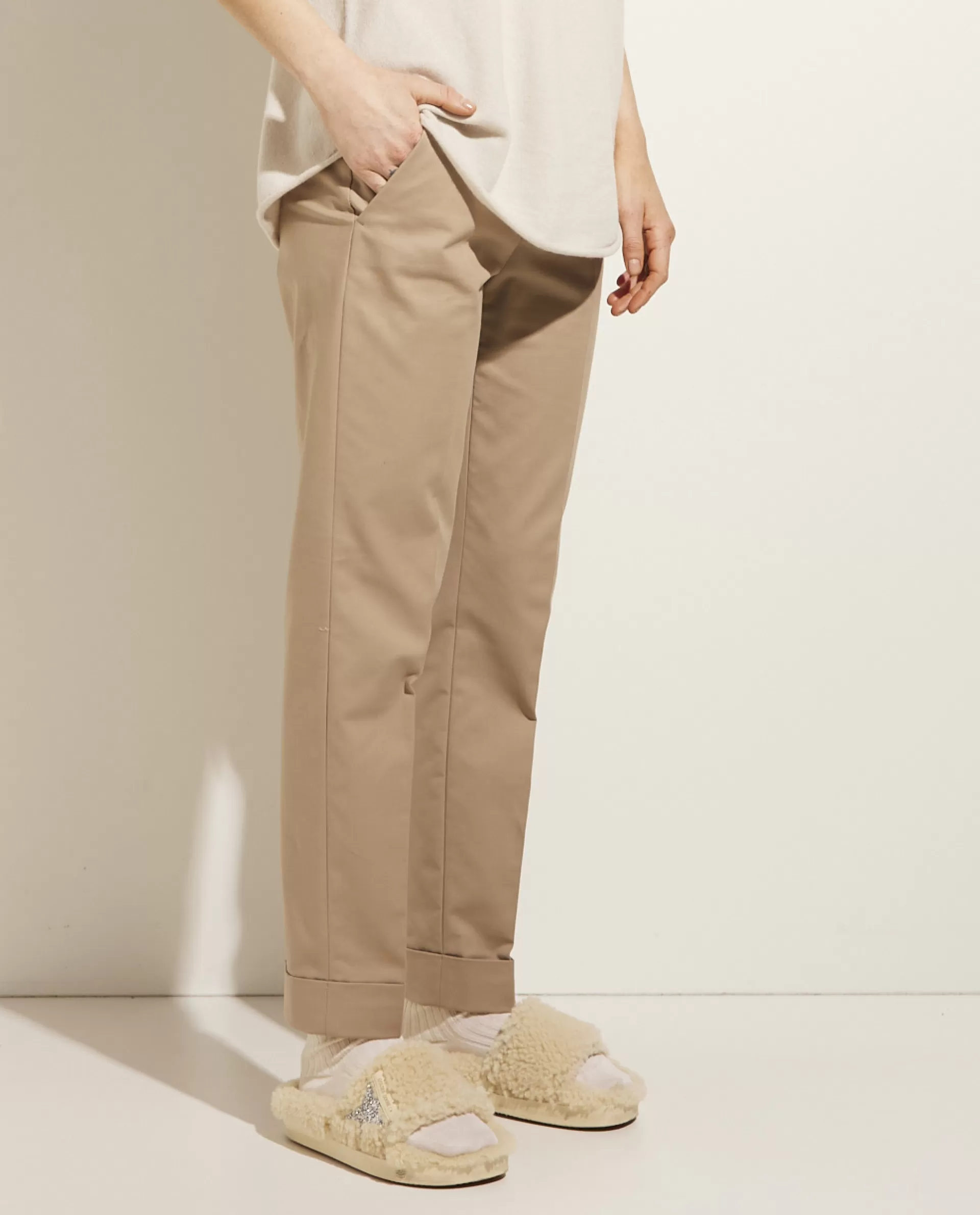 Fashion Katoenen Pantalon Vrouwen Broeken