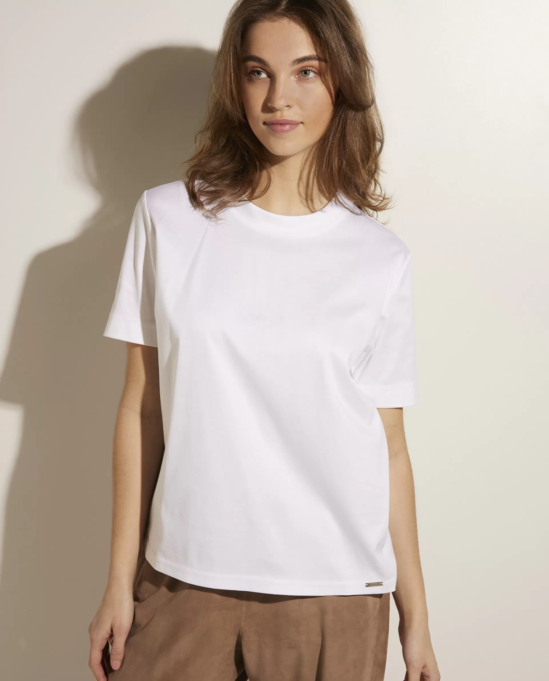 Best Katoenen T-Shirt Met Ronde Hals Vrouwen Tops