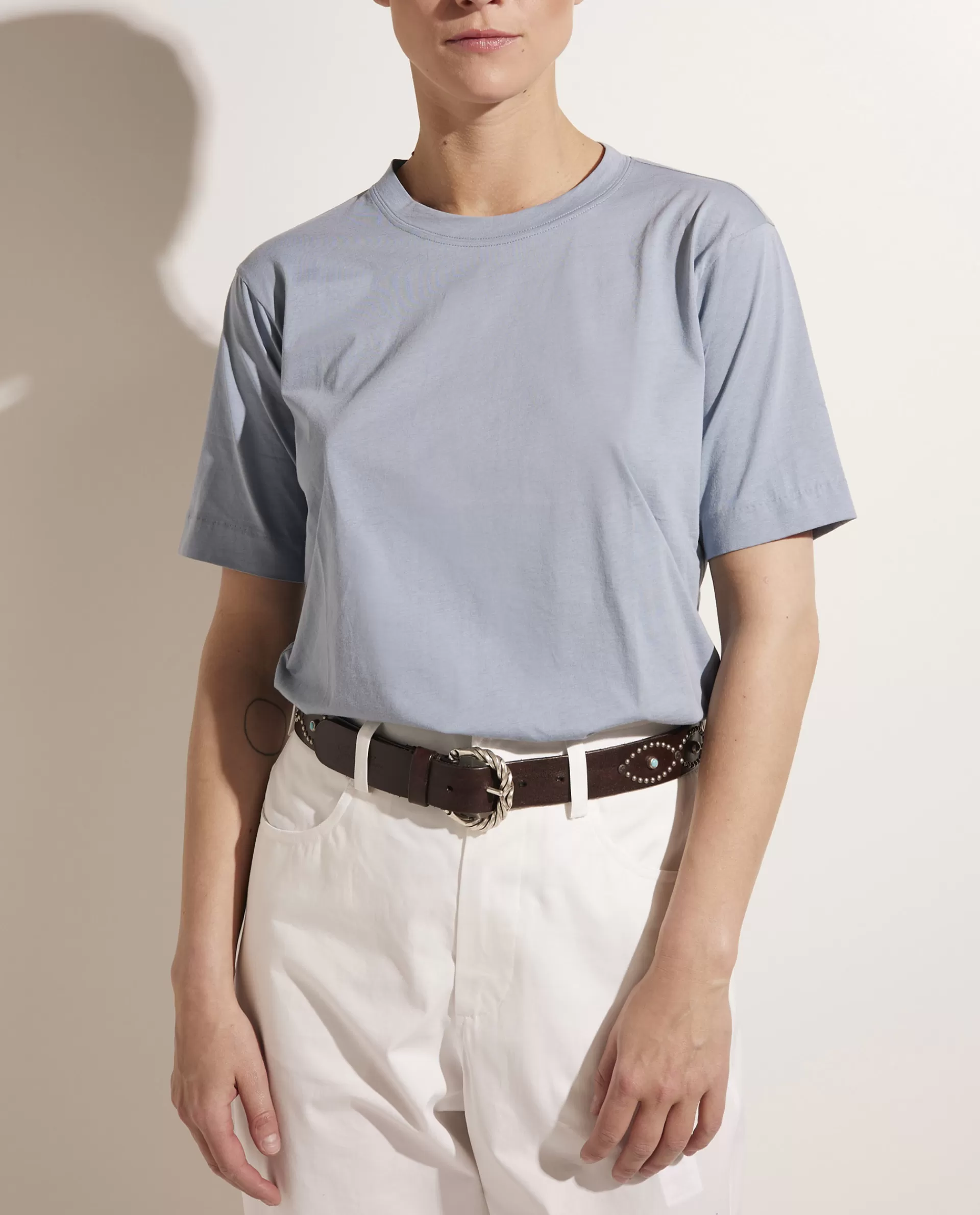Best Katoenen T-Shirt Met Ronde Hals Vrouwen Tops