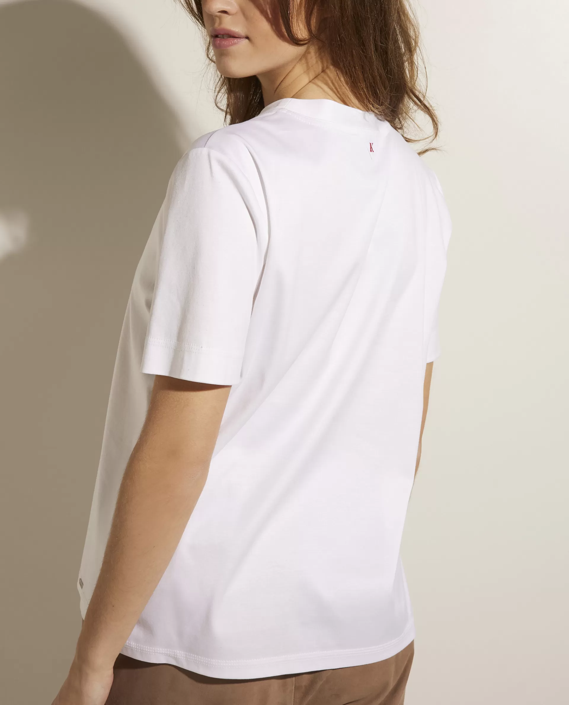 Best Katoenen T-Shirt Met Ronde Hals Vrouwen Tops