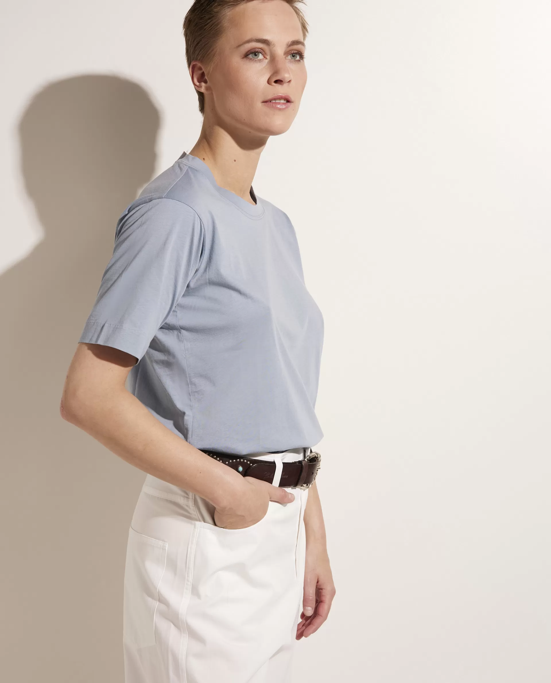 Best Katoenen T-Shirt Met Ronde Hals Vrouwen Tops
