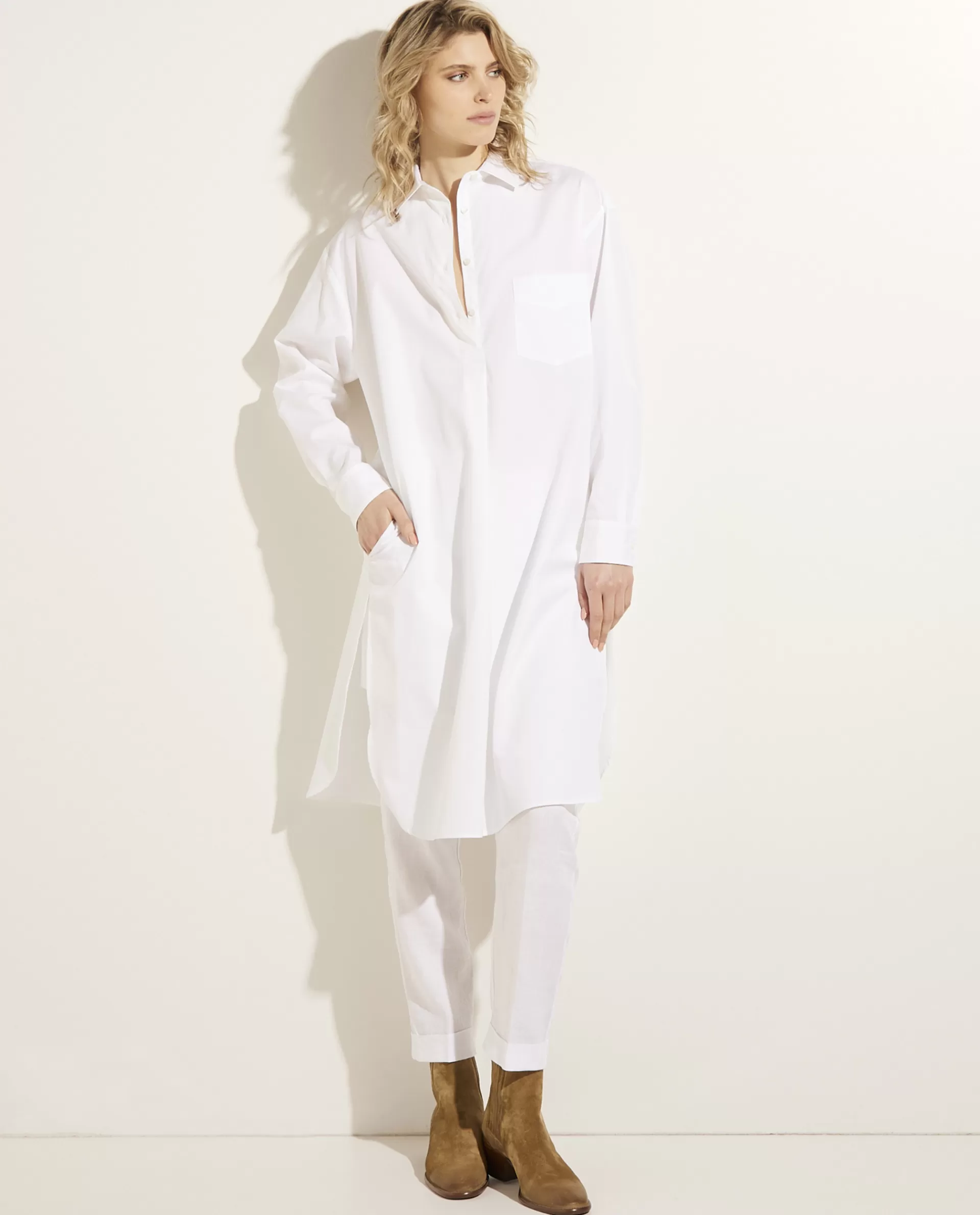 Cheap Katoenen Tuniek Vrouwen Jurken