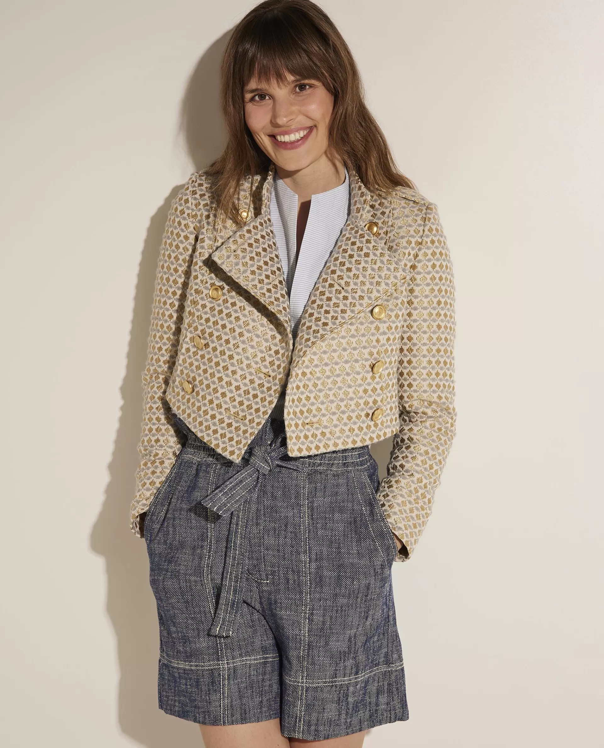 Sale Korte Double Breasted Blazer Vrouwen Blazers