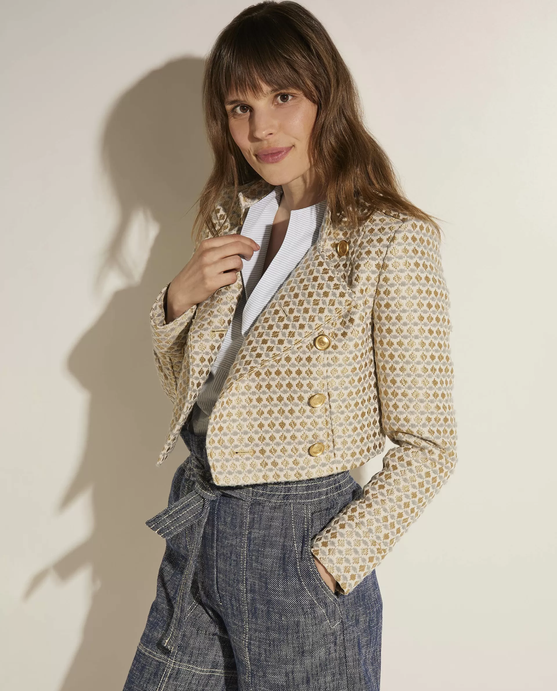 Sale Korte Double Breasted Blazer Vrouwen Blazers