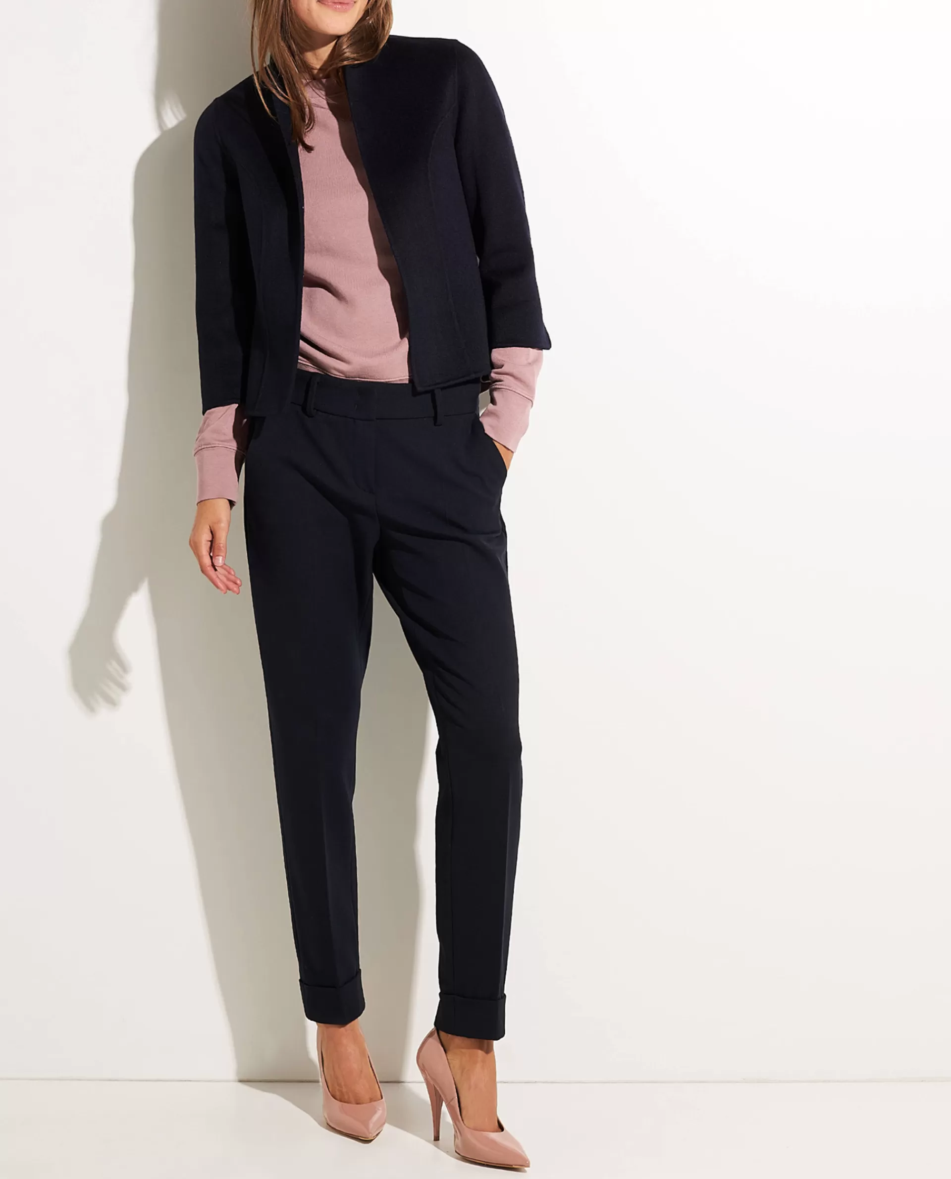 Best Korte Double Face Cashmere Blazer Vrouwen Blazers