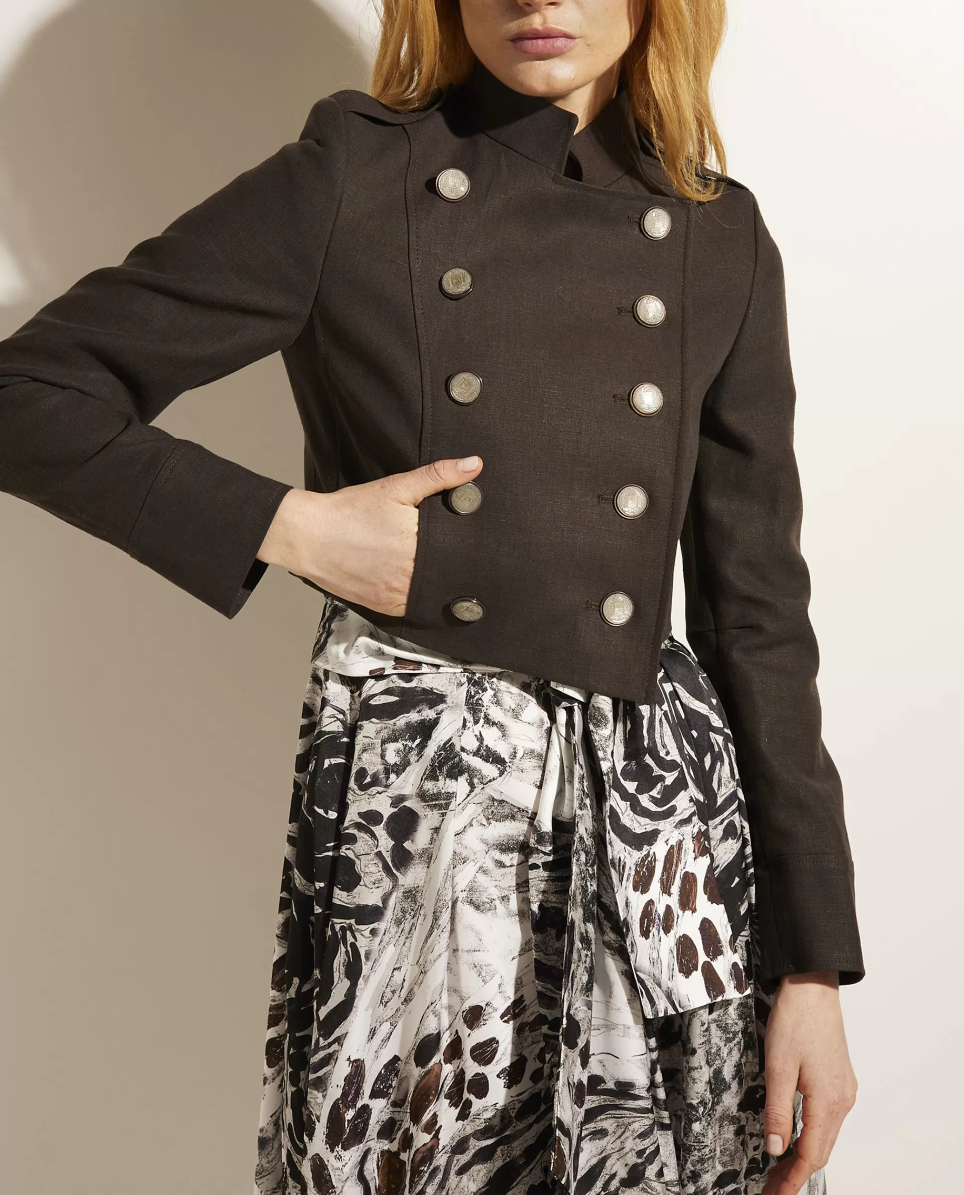 Discount Korte Linnen Blazer Vrouwen Blazers