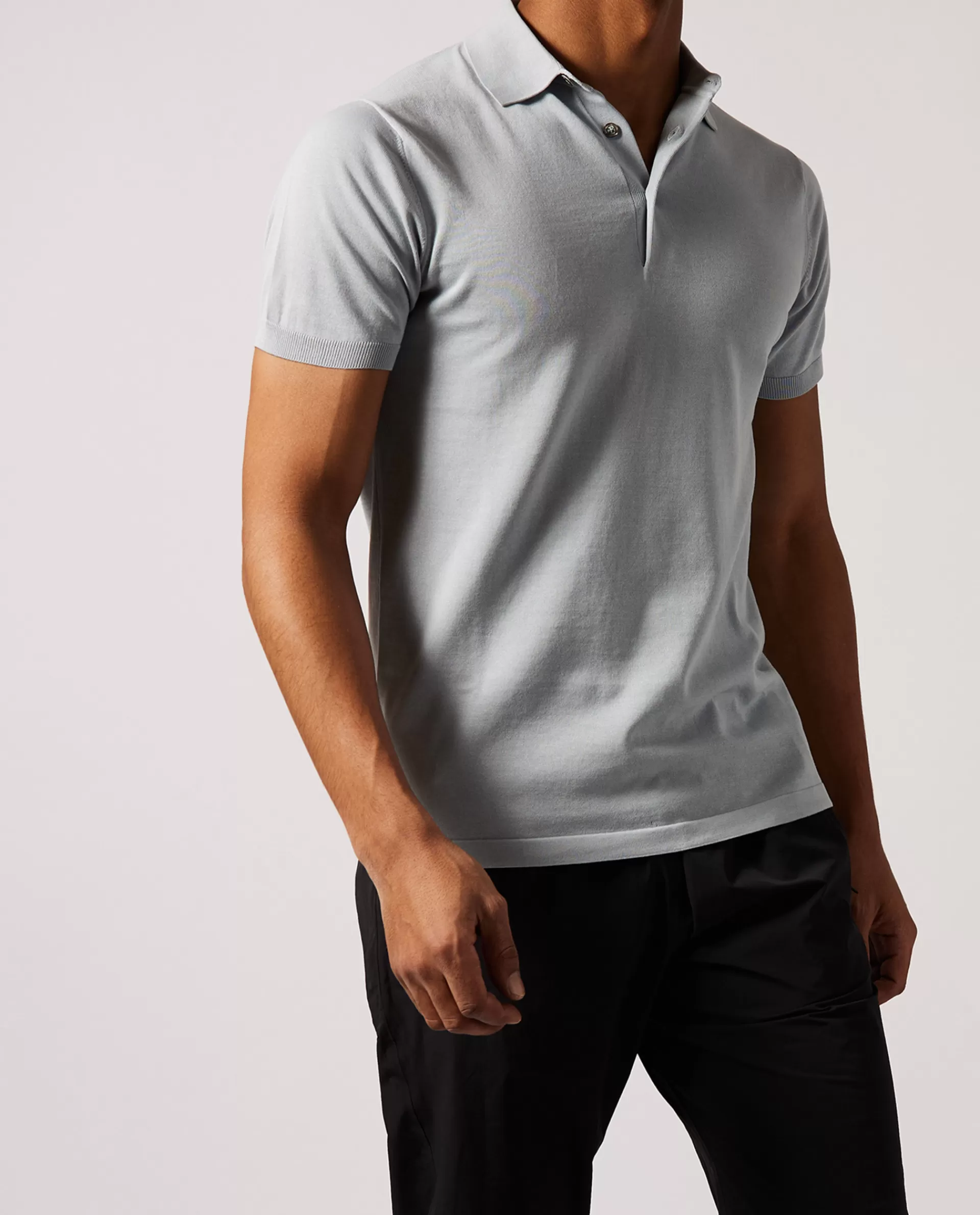 Store Korte Mouw Knitted Polo Mannen Polo