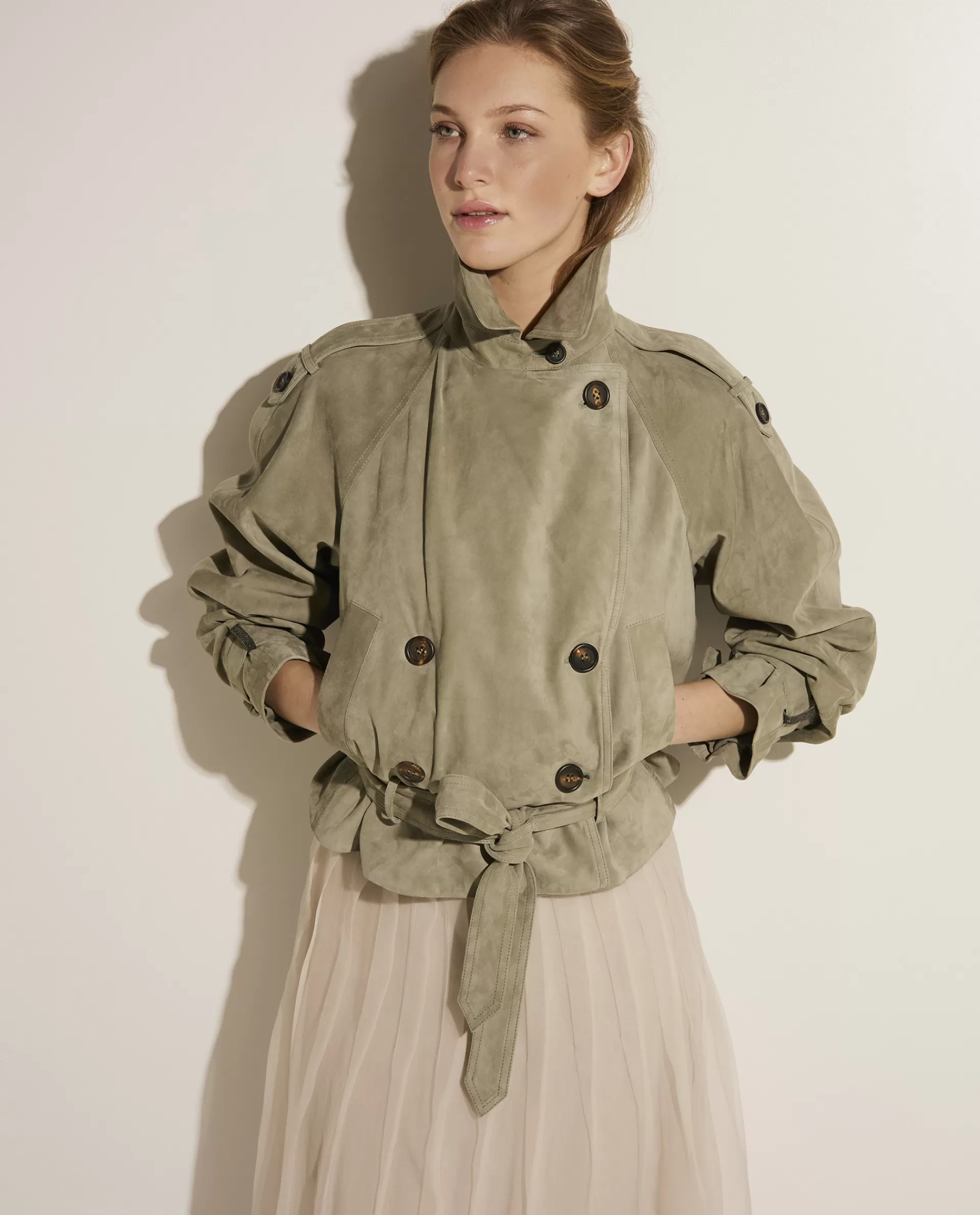 Best Sale Korte Suede Jas Vrouwen Jassen