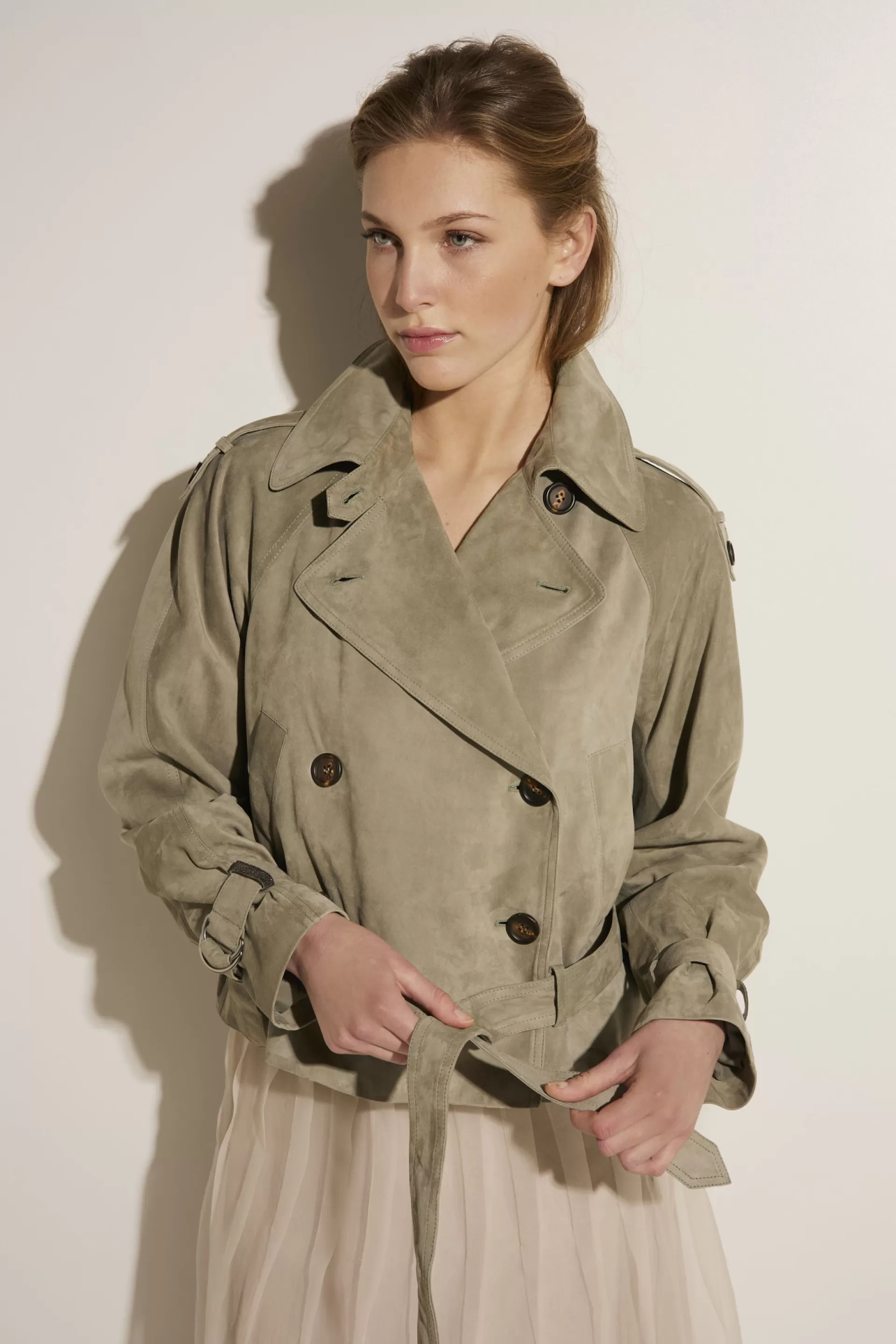 Best Sale Korte Suede Jas Vrouwen Jassen