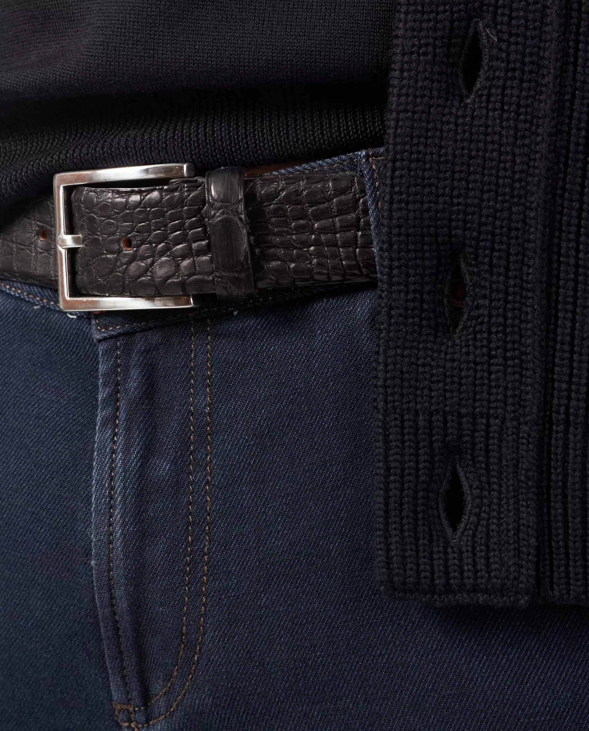 Fashion Krokodillen Leren Riem Mannen Riemen