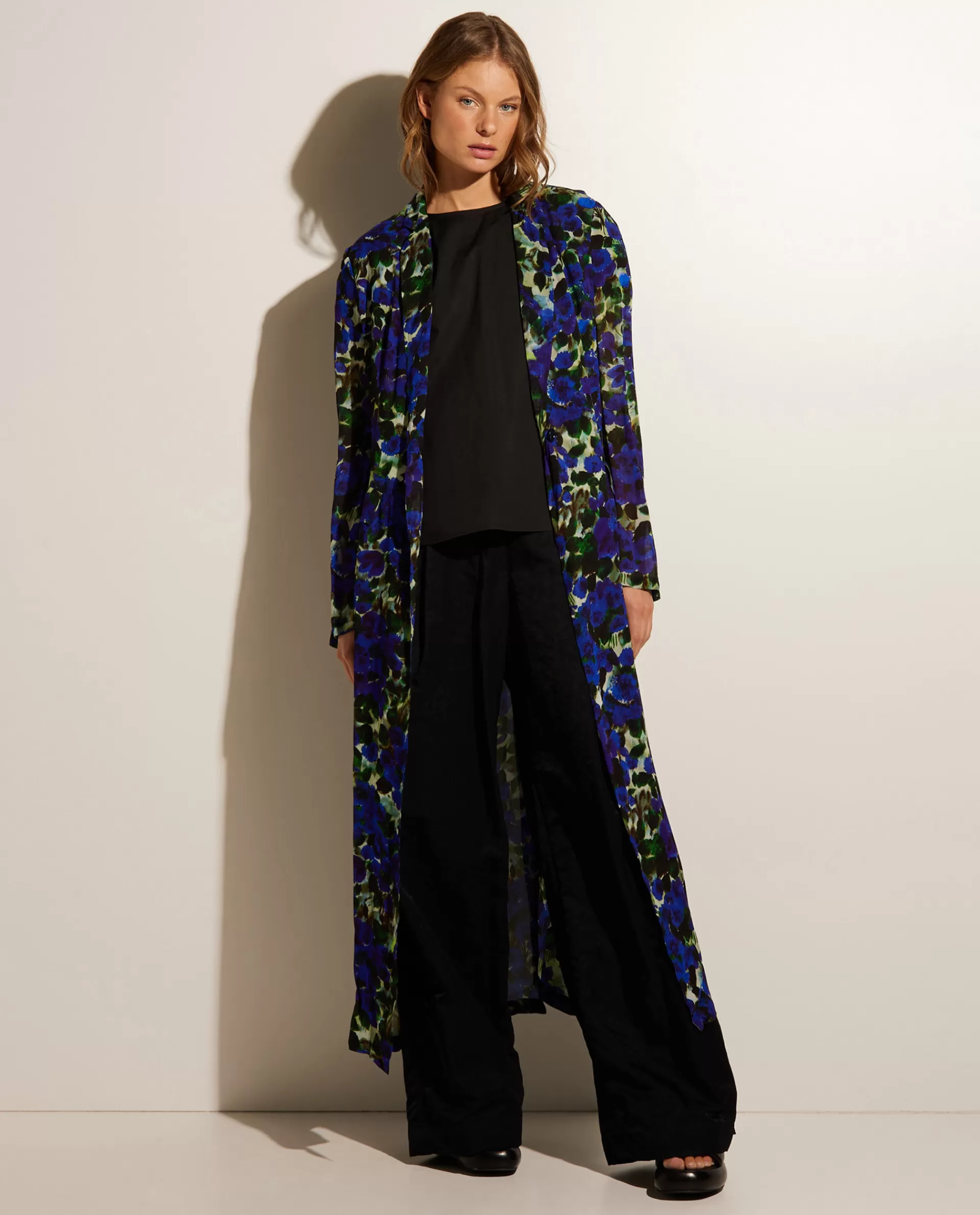 Store Lange Blazer Met Bloemen Vrouwen Blazers