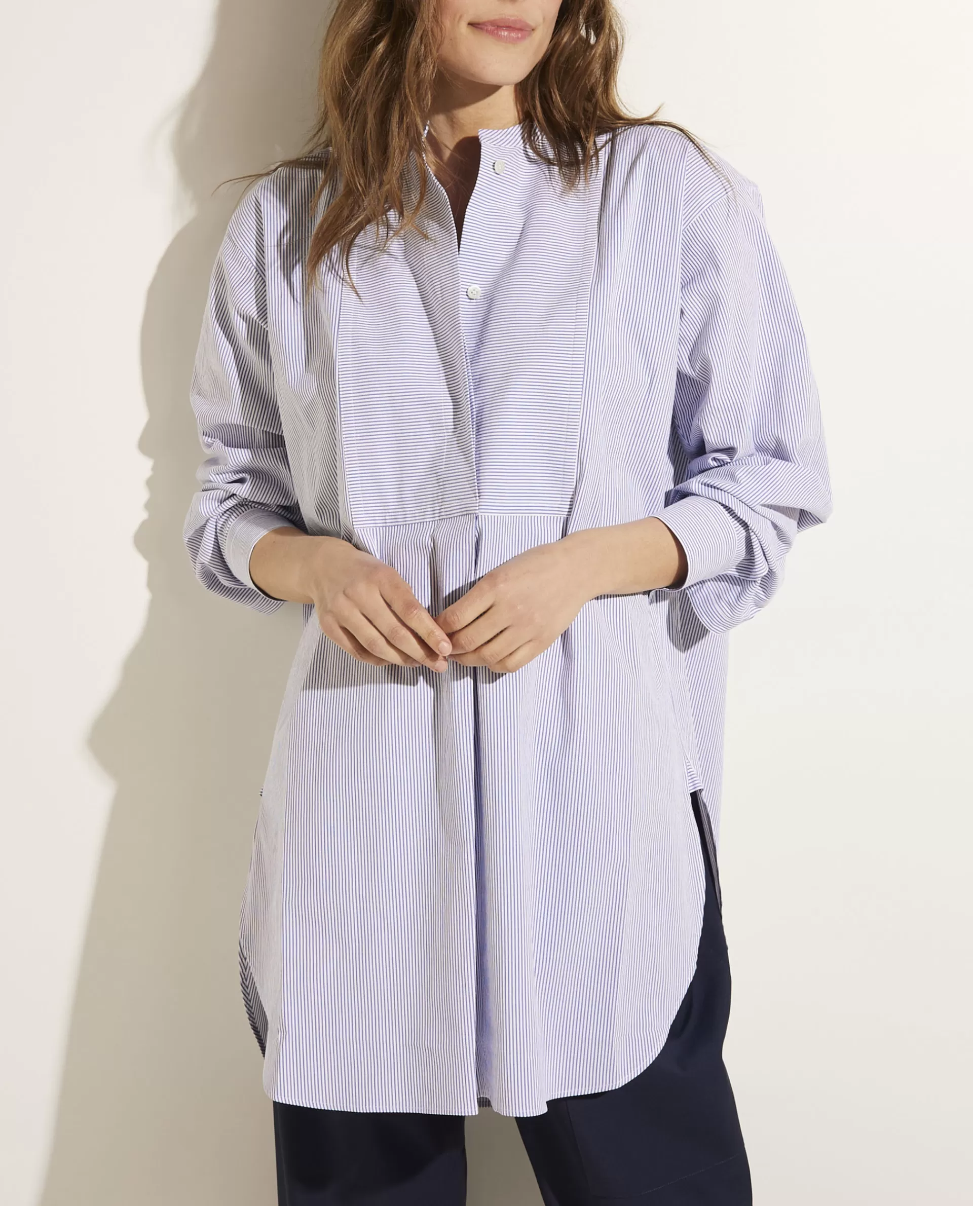 Sale Lange Katoenen Blouse Vrouwen Blouses