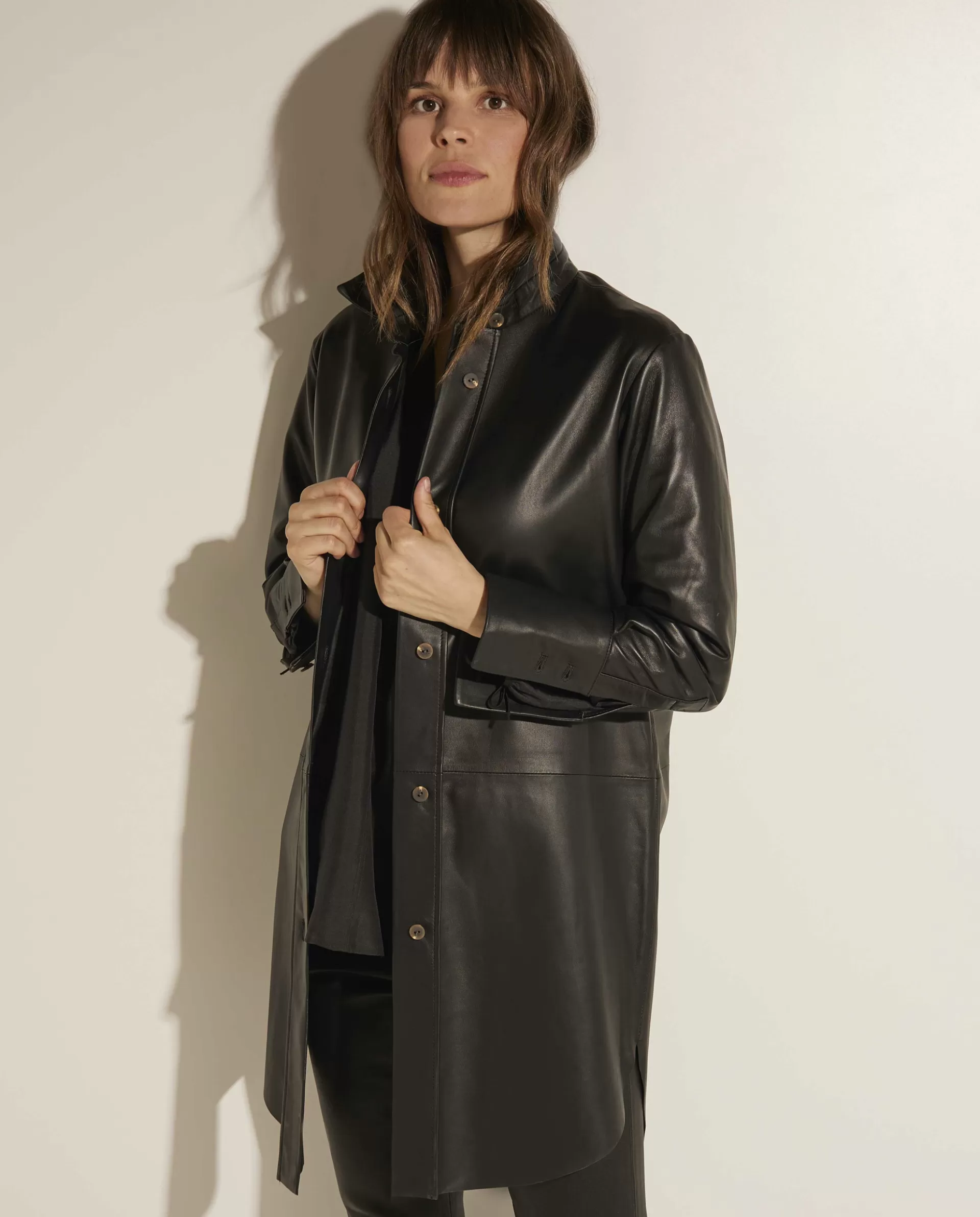 Cheap Lange Leren Blouse Vrouwen Blouses