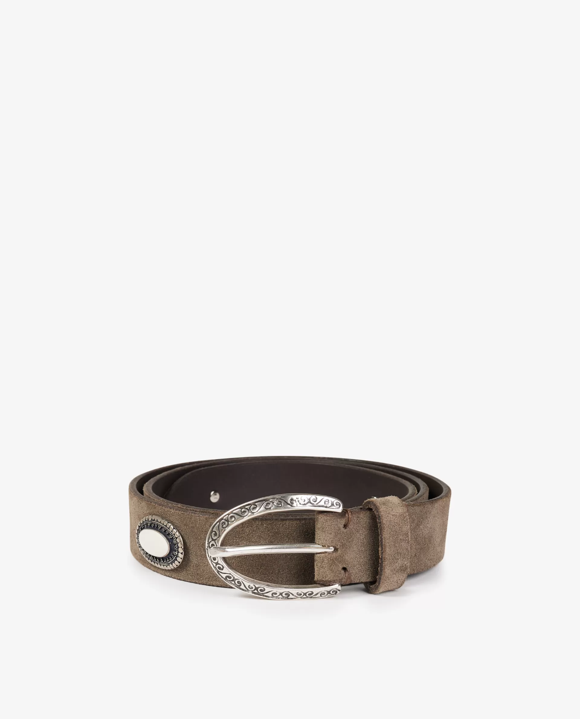 Hot Leren Ceintuur Met Zilveren Accenten Vrouwen Accessoires