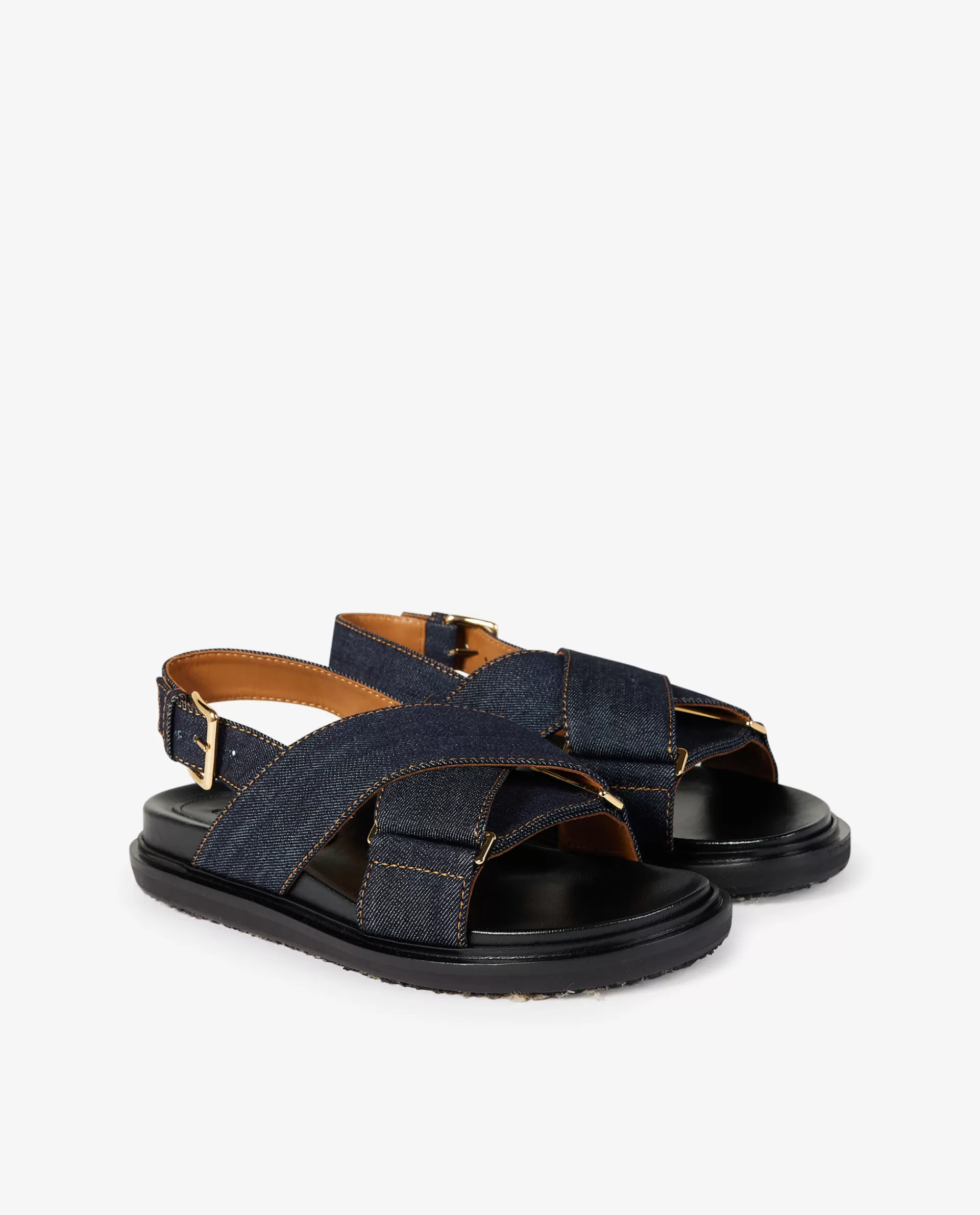 Cheap Leren Denim Sandalen Vrouwen Schoenen