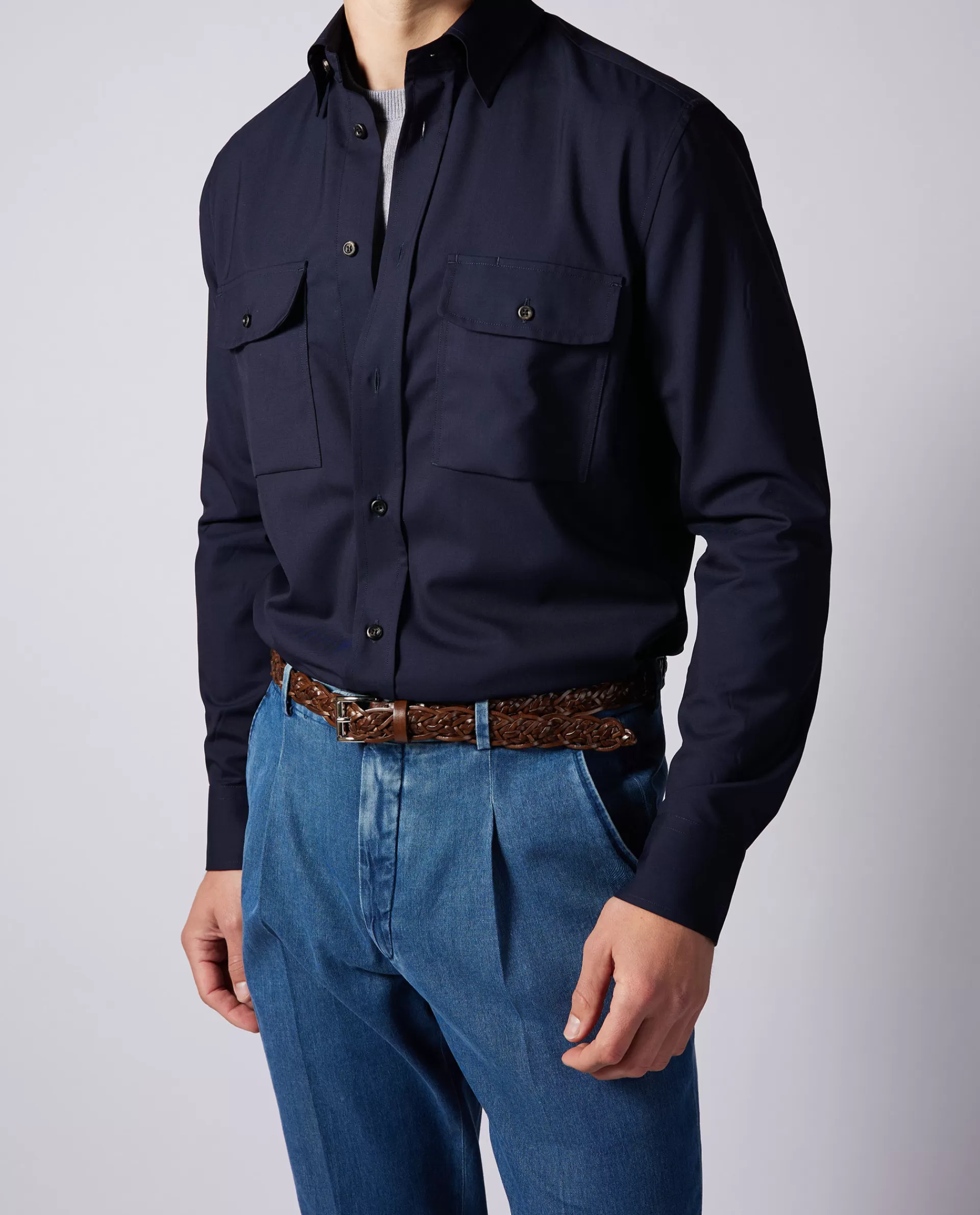 Discount Leren Gevlochten Riem Mannen Riemen
