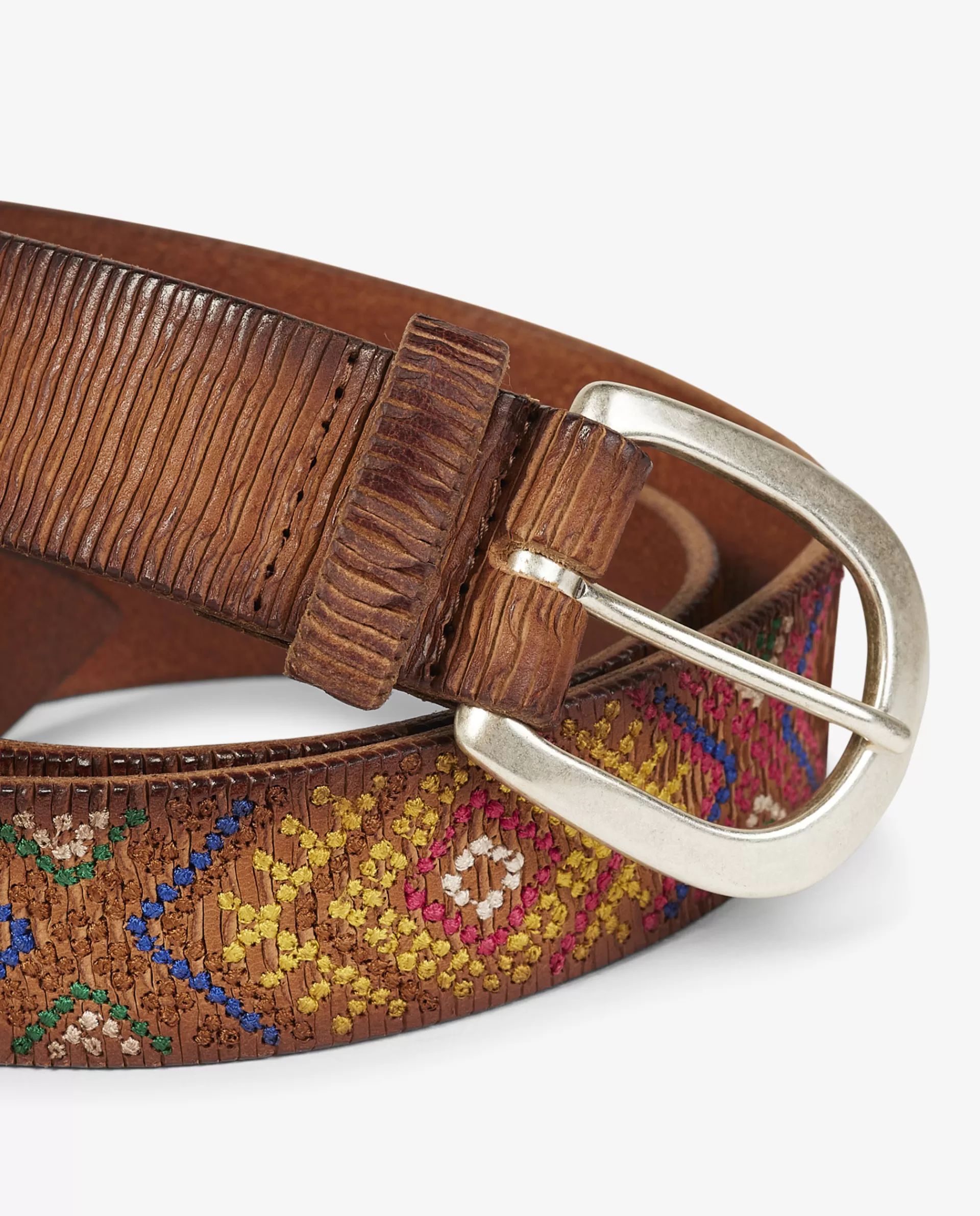 New Leren Riem Met Borduursels Vrouwen Accessoires