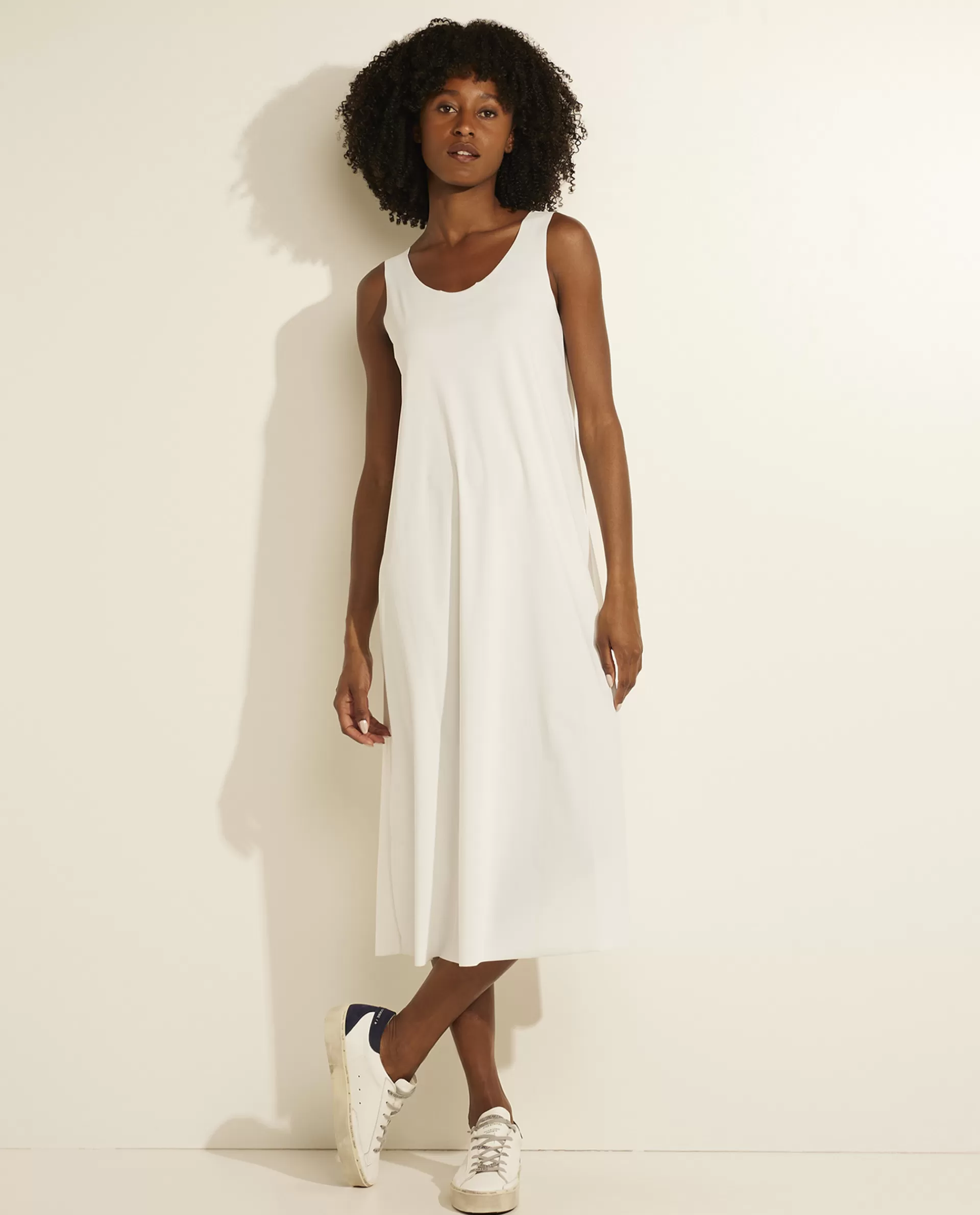 Shop Lichte Mouwloze Jurk Vrouwen Jurken