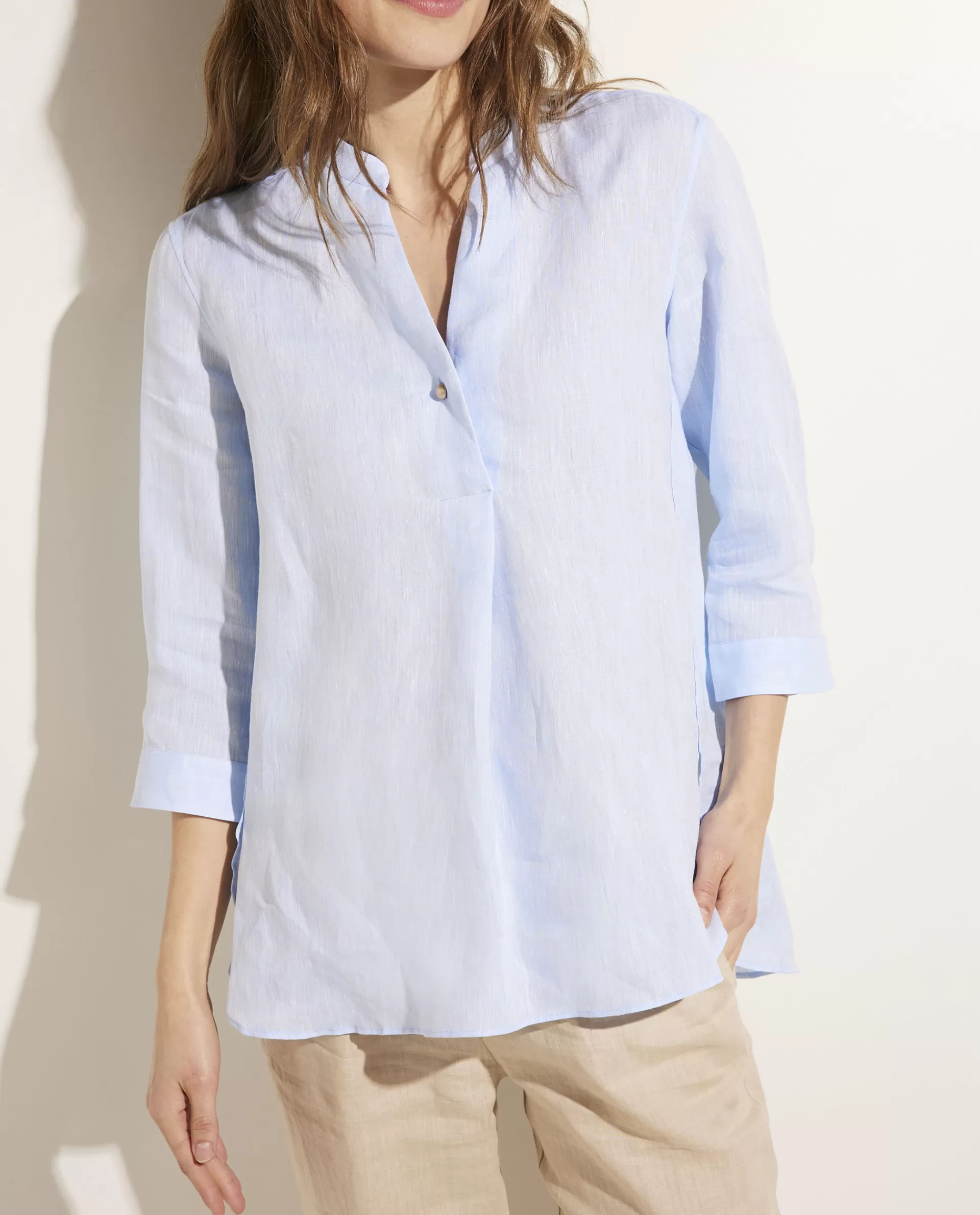 Outlet Linnen Blouse Vrouwen Blouses
