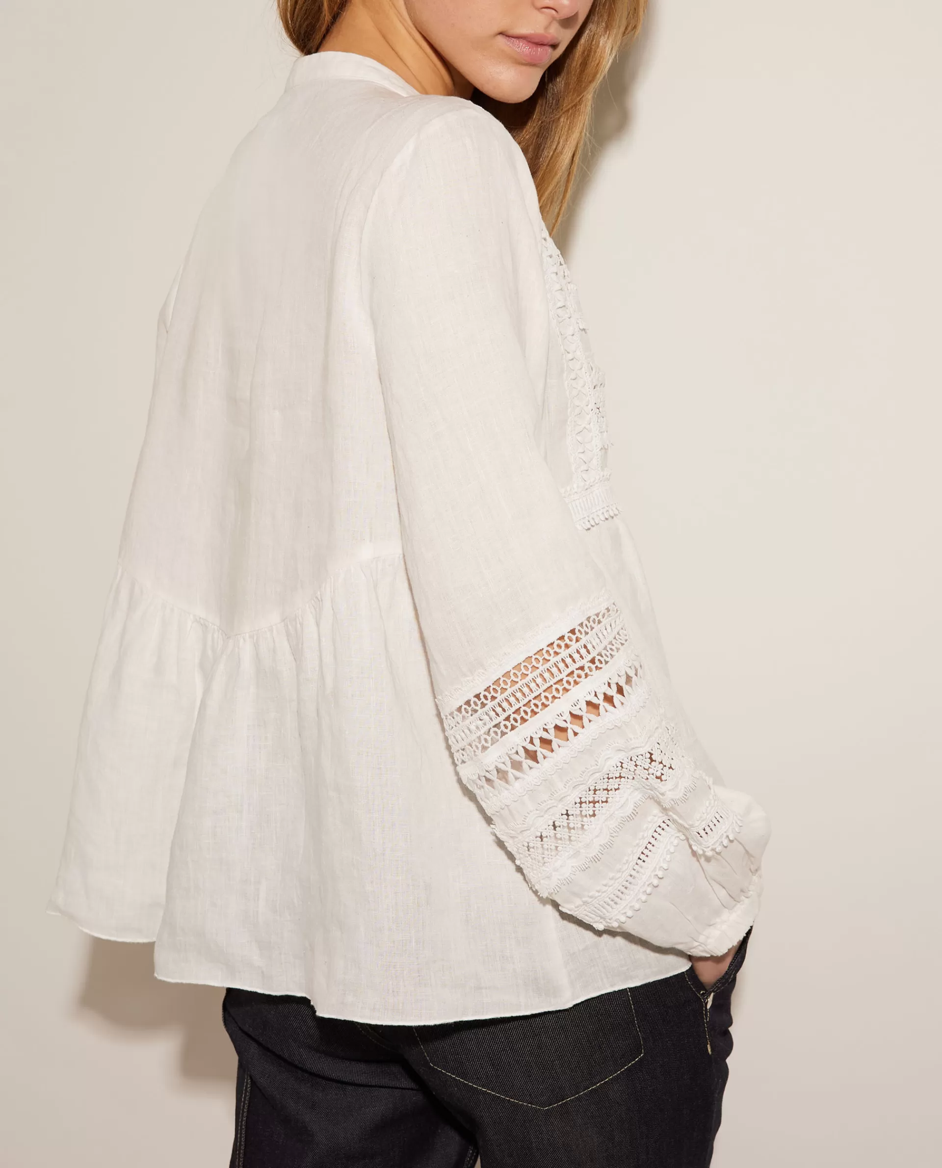 Store Linnen Blouse Vrouwen Blouses
