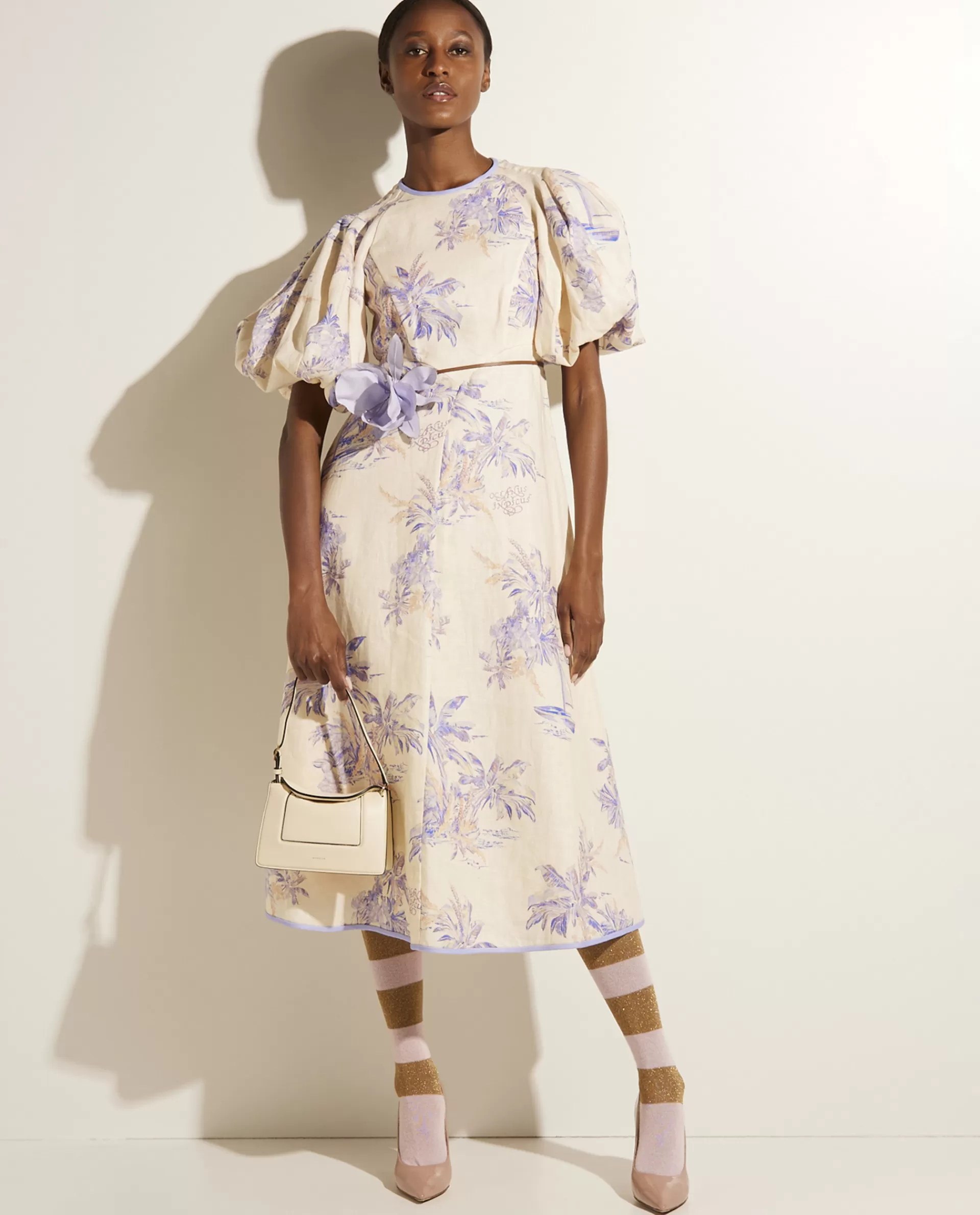 Shop Linnen Midi Jurk Vrouwen Jurken