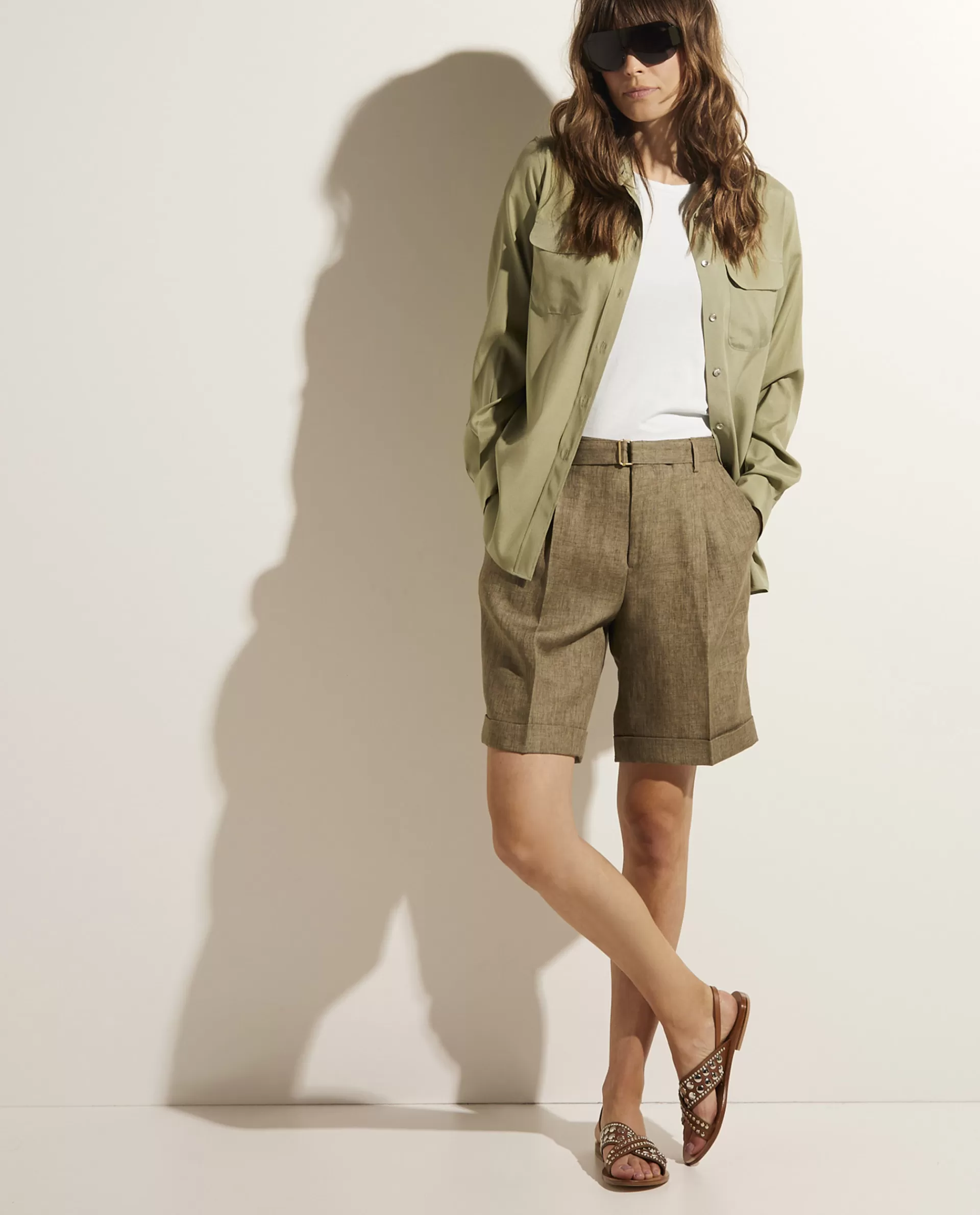 Discount Linnen Shorts Vrouwen Broeken