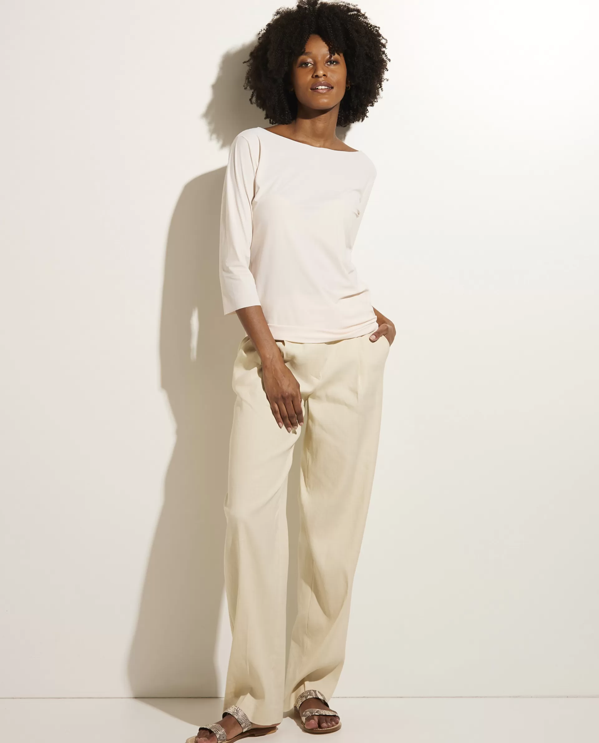 Cheap Linnen-Katoenen Pantalon Vrouwen Broeken
