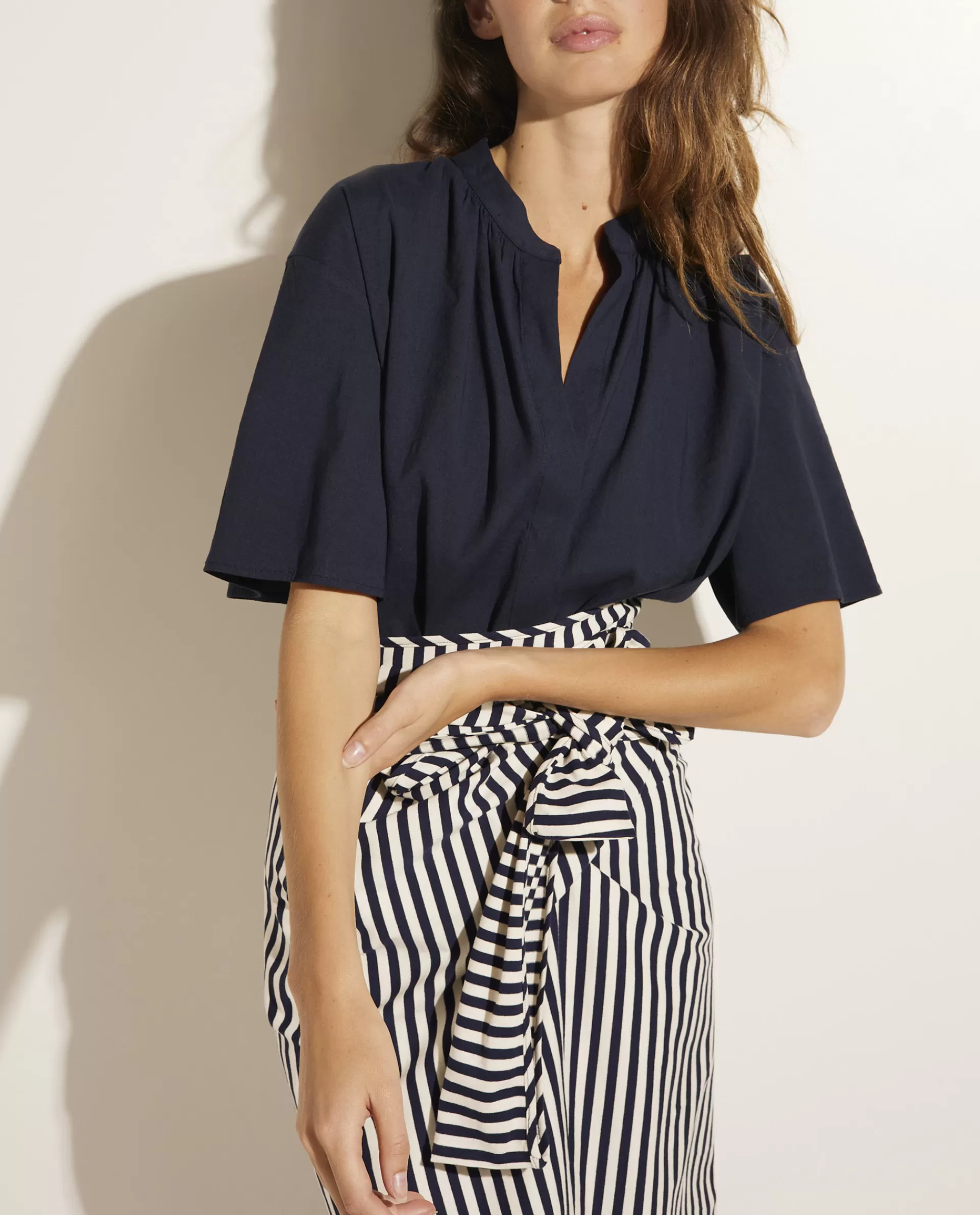 Online Linnen-Ramie Blouse Vrouwen Blouses