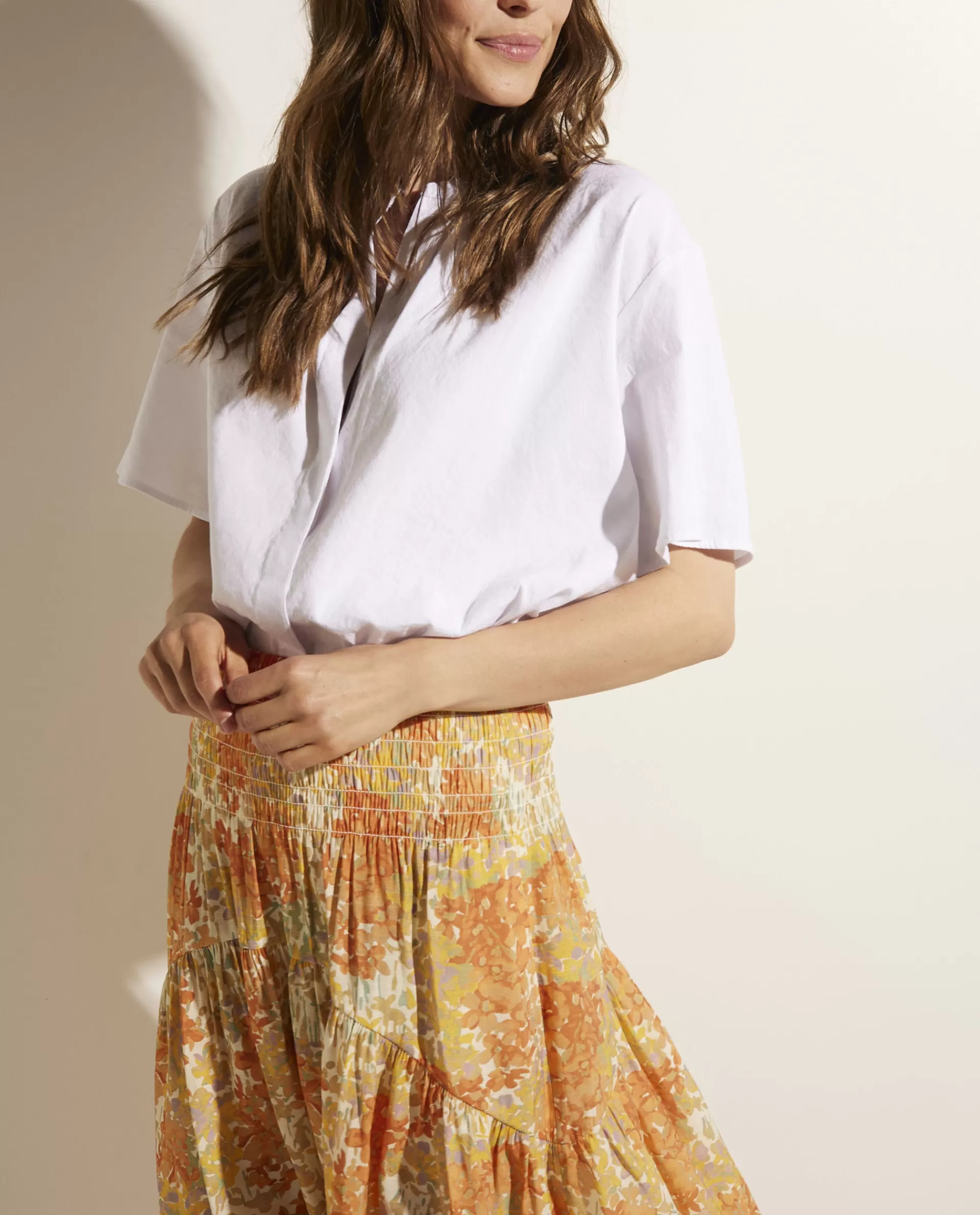 Best Sale Linnen-Ramie Blouse Vrouwen Blouses